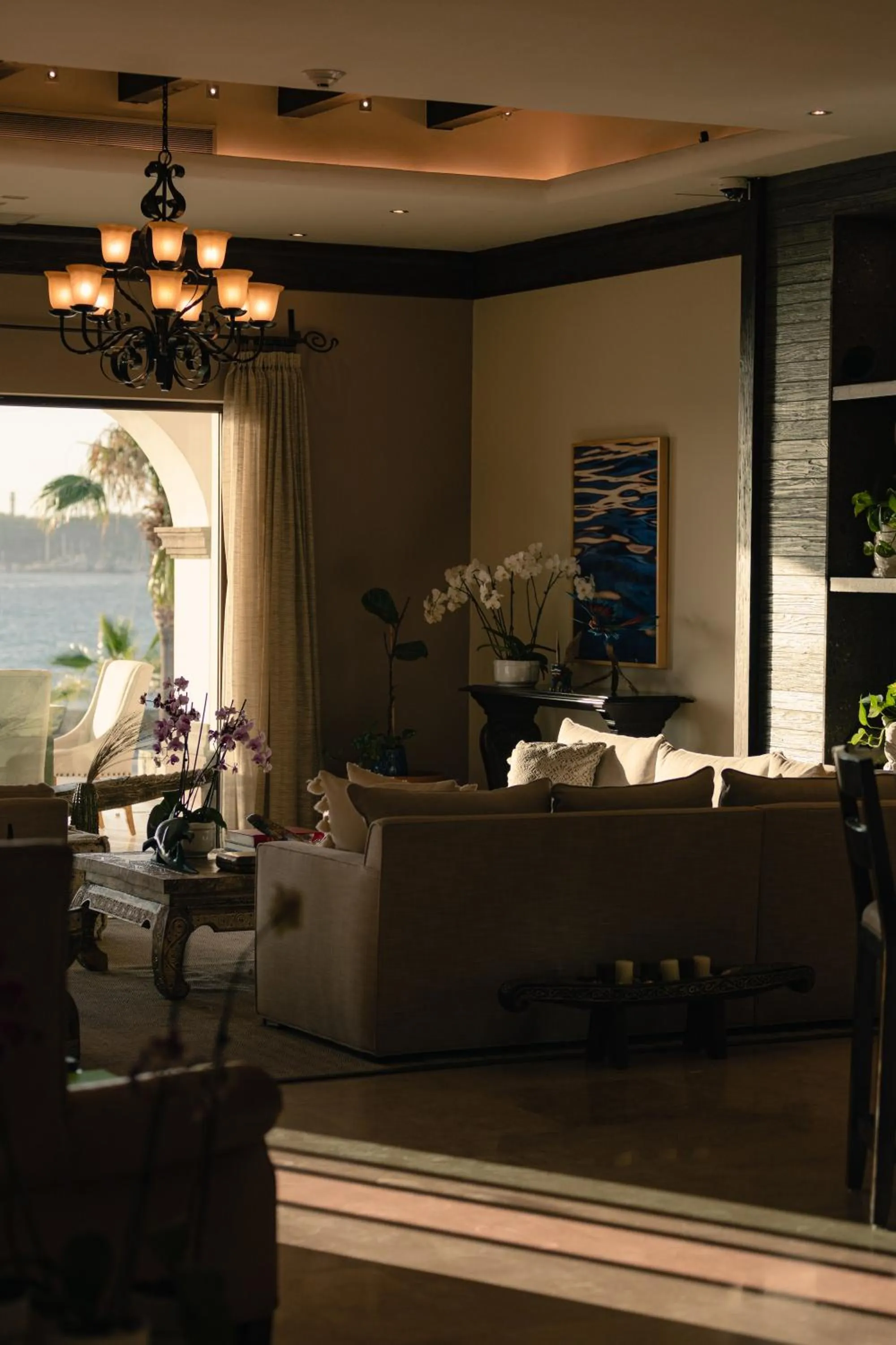 Living room in Orchid House Baja