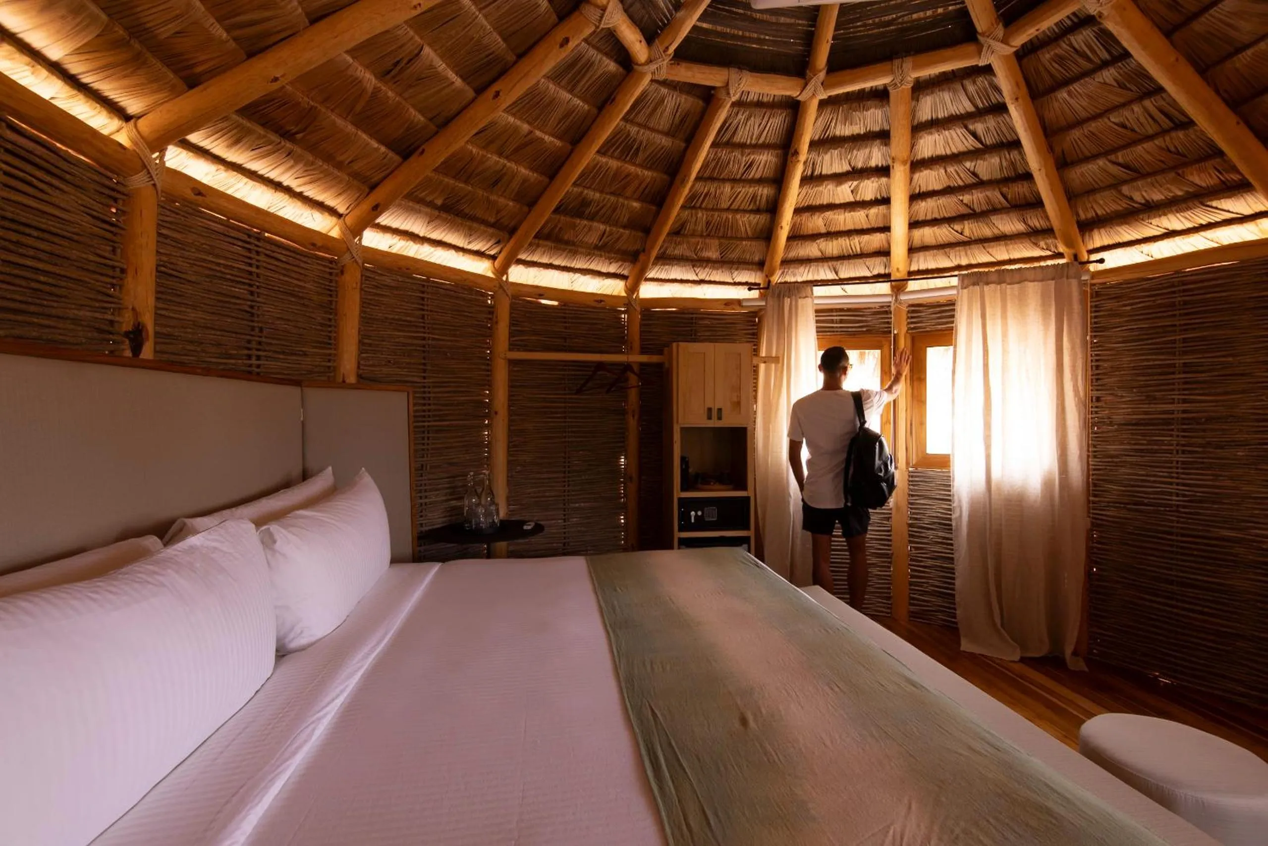 Bedroom, Bed in Orchid House Baja