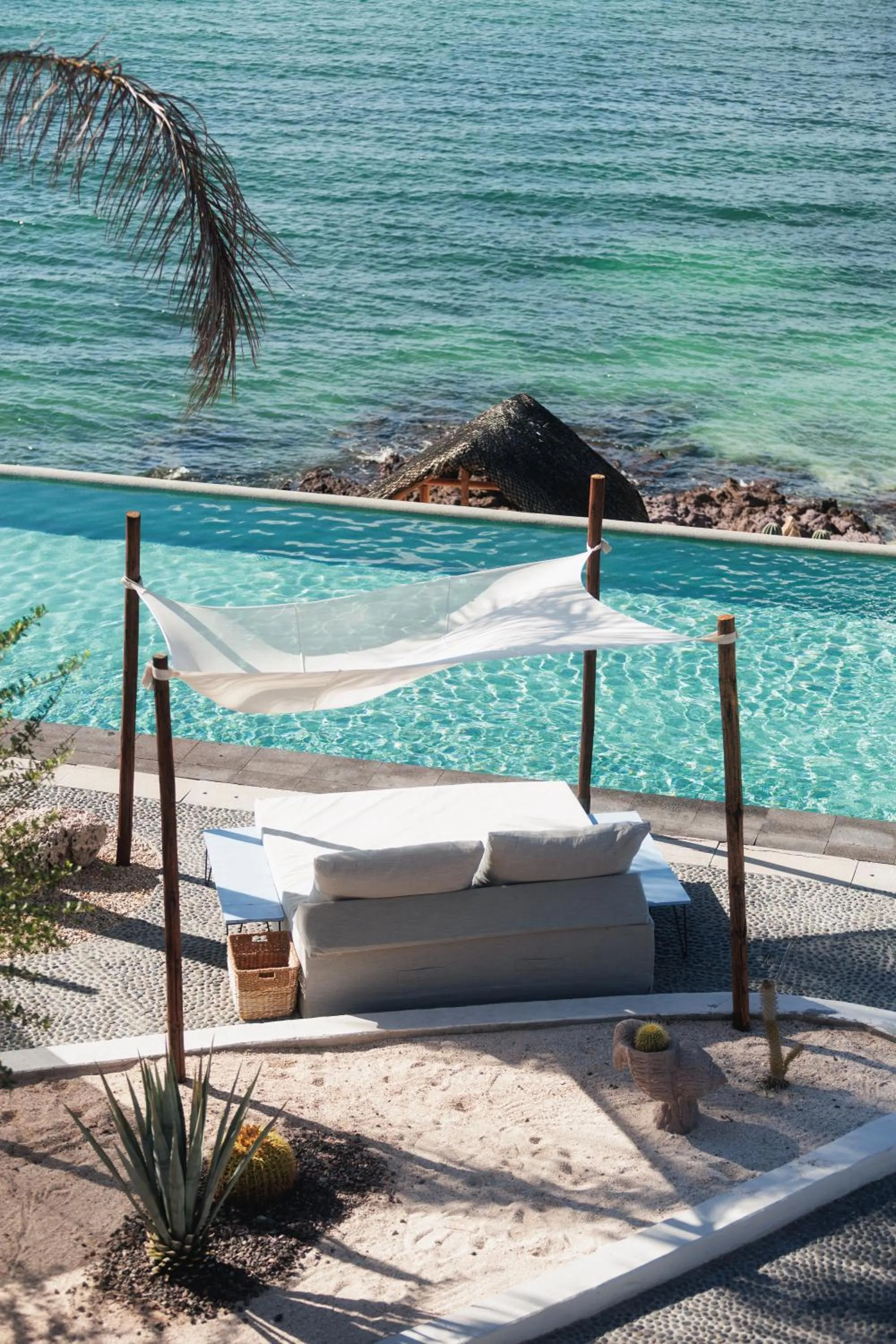 Pool view in Orchid House Baja