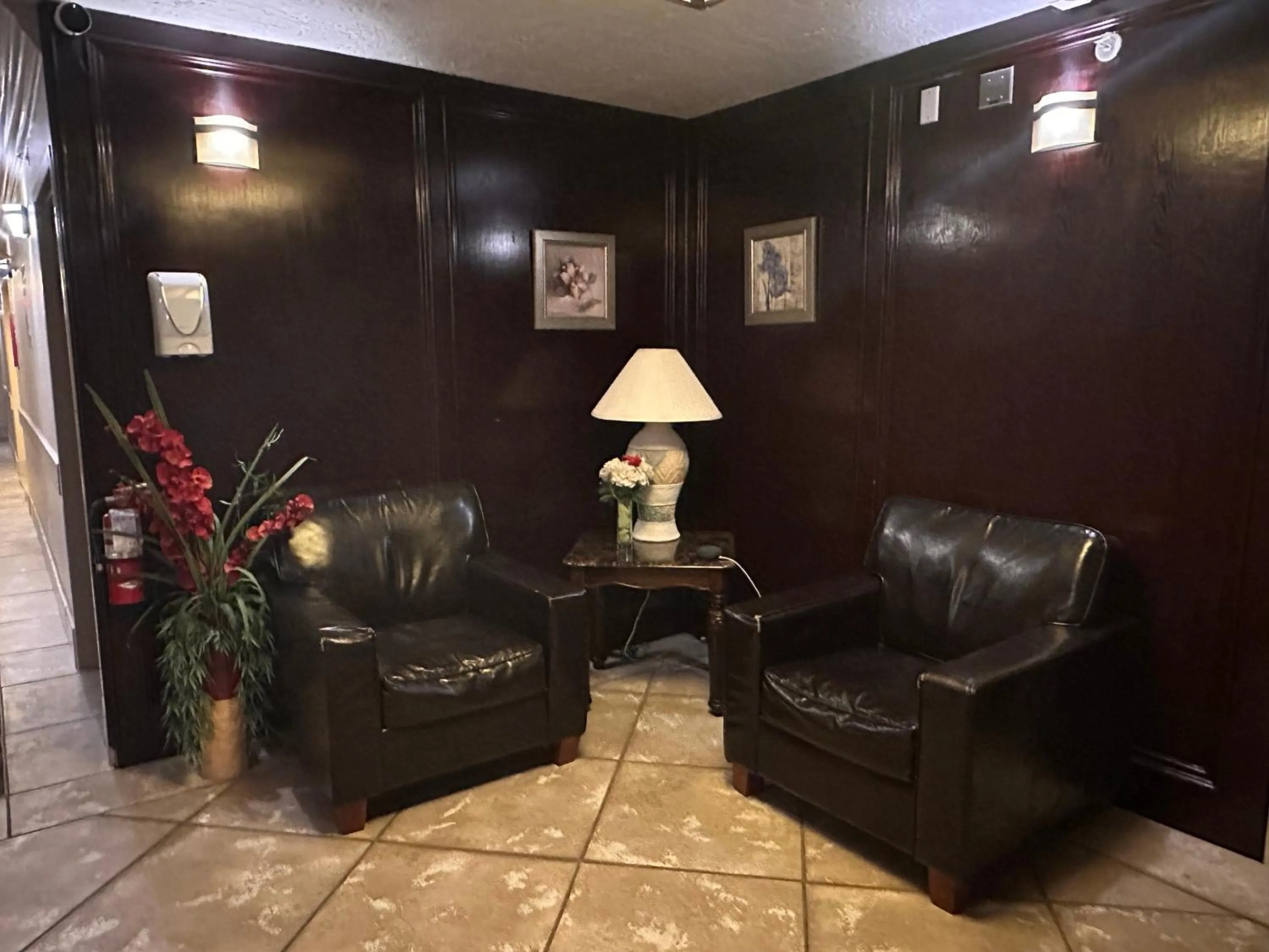 Seating area in The Medicine Hat Villa