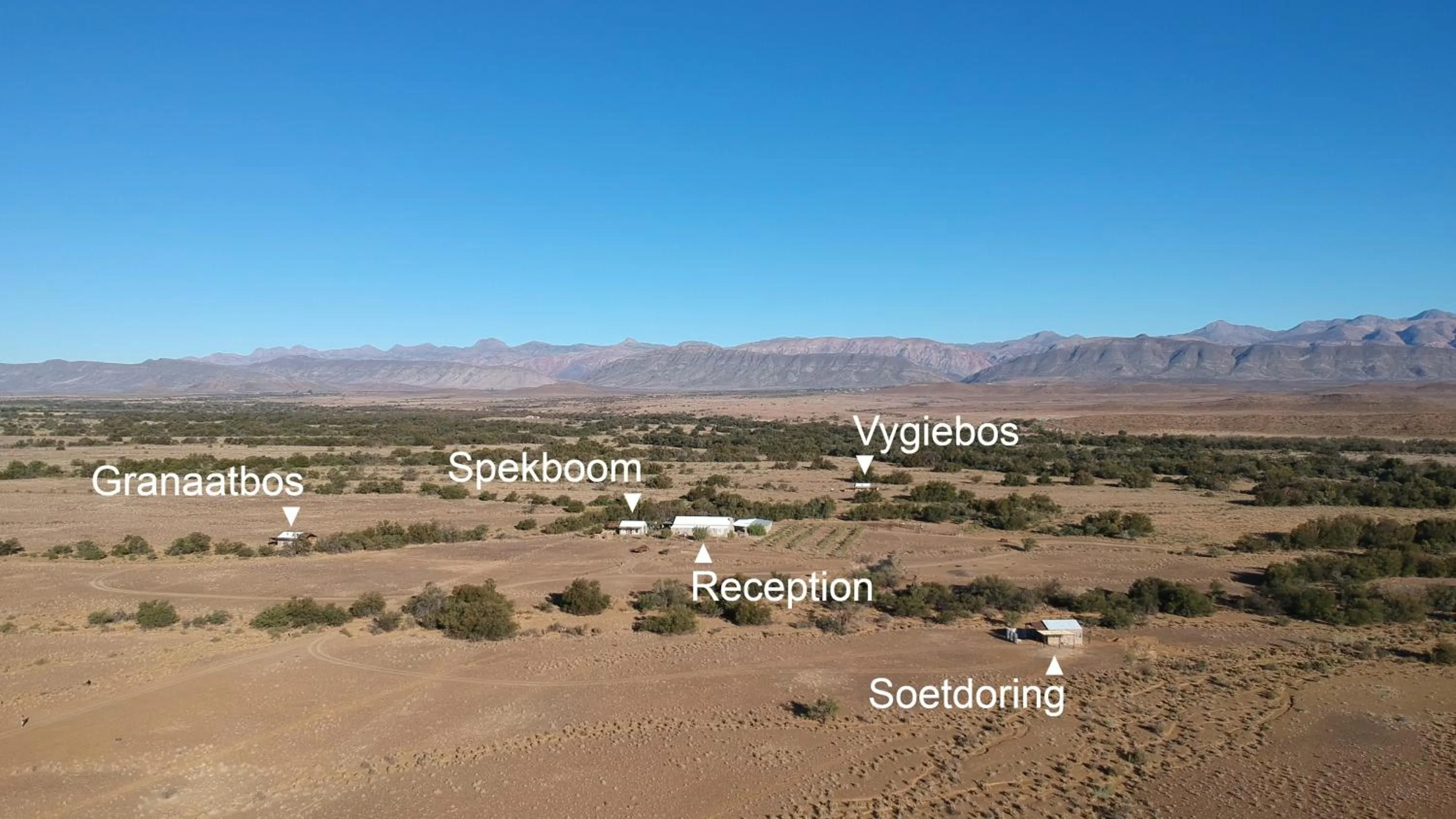 Nearby landmark in Wolvekraal Guest Farm