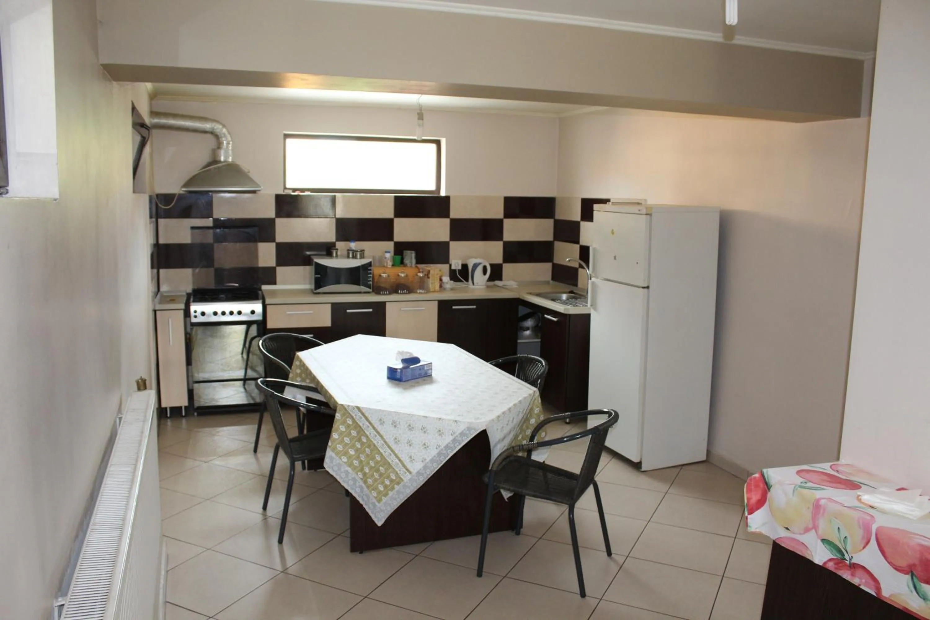 Kitchen or kitchenette in Pensiunea Giovani