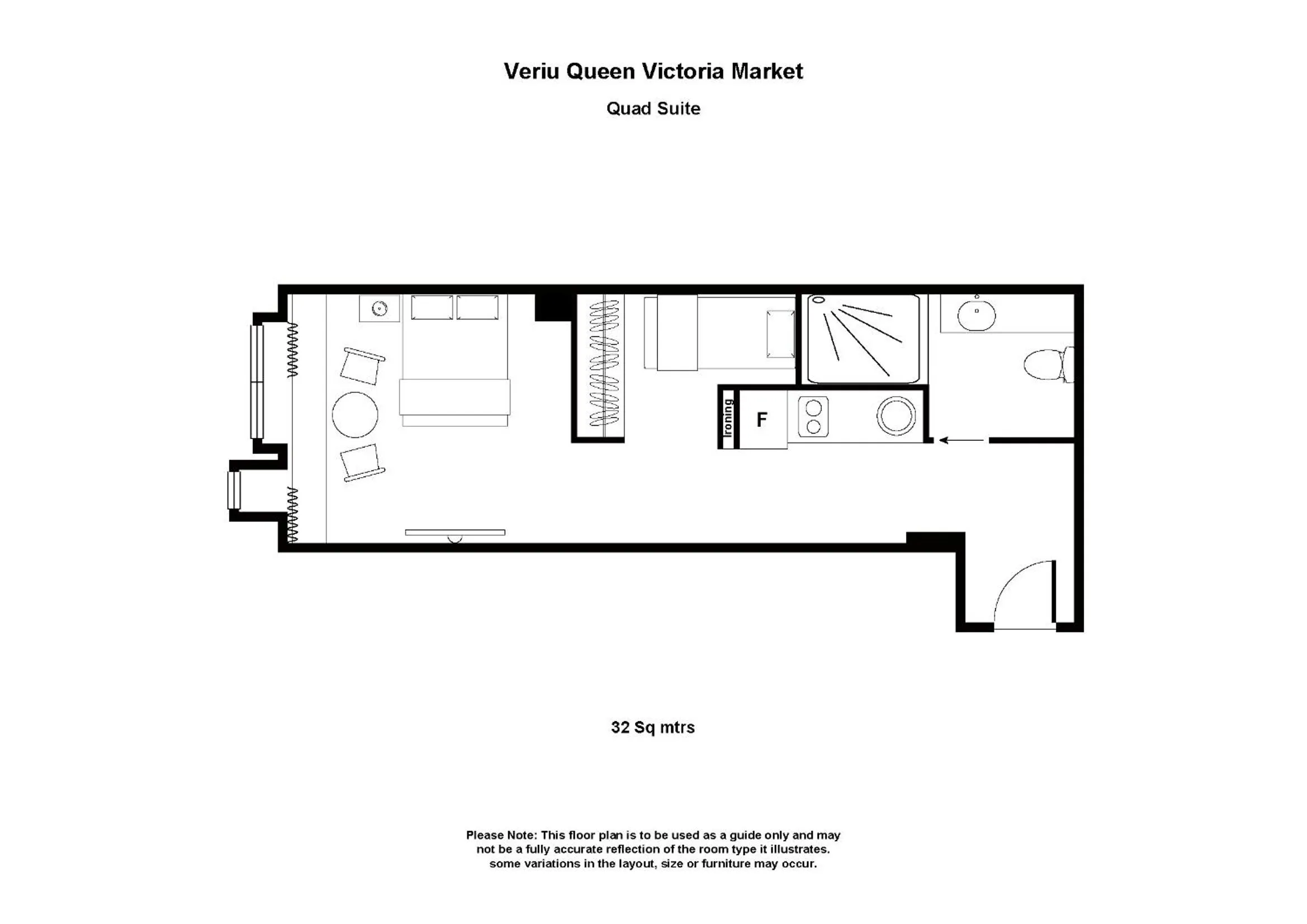 Floor plan in Veriu Queen Victoria Market