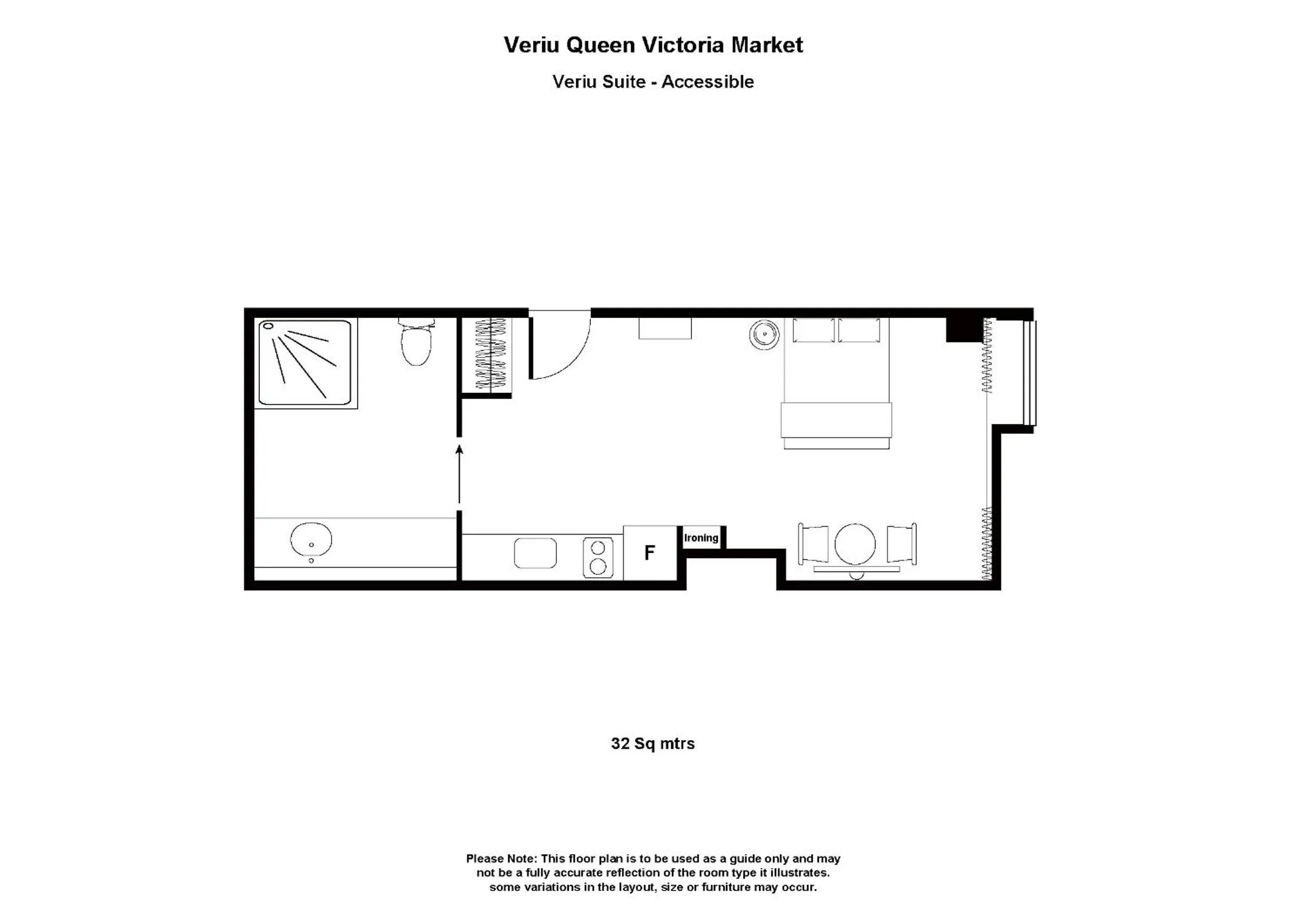 Floor plan in Veriu Queen Victoria Market