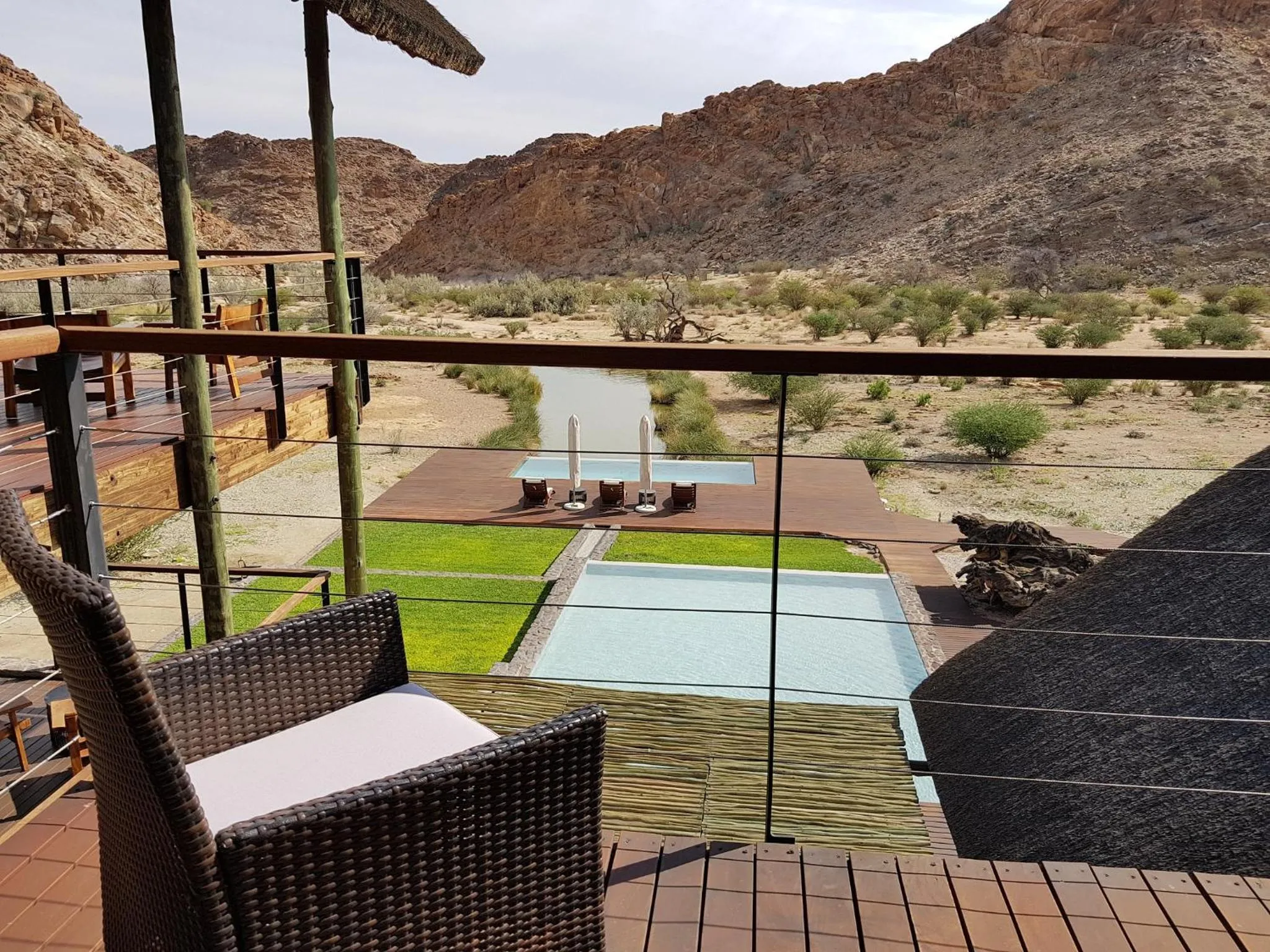 Balcony/Terrace in Tutwa Desert Lodge