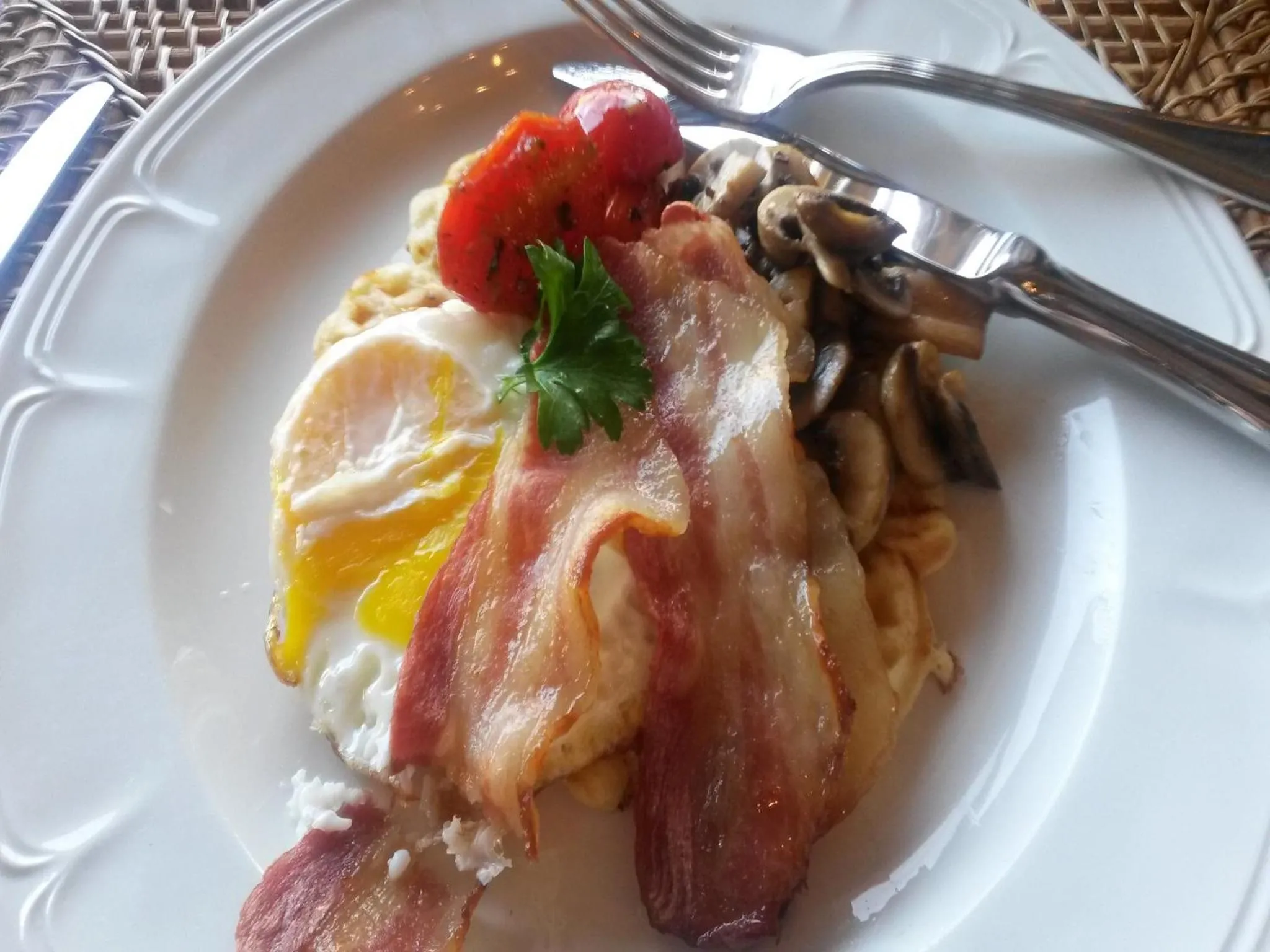 English/Irish breakfast in Tutwa Desert Lodge