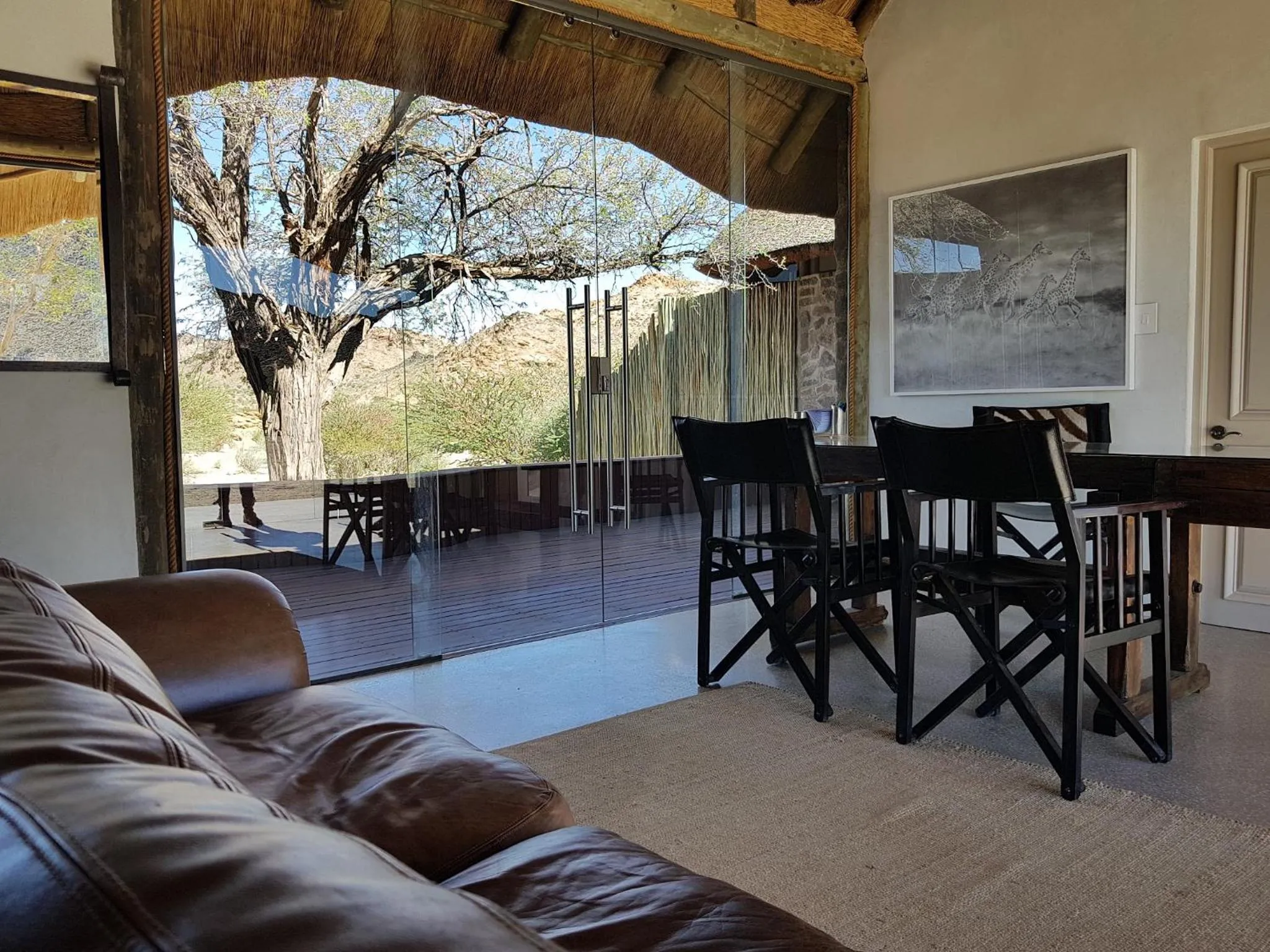 Patio in Tutwa Desert Lodge