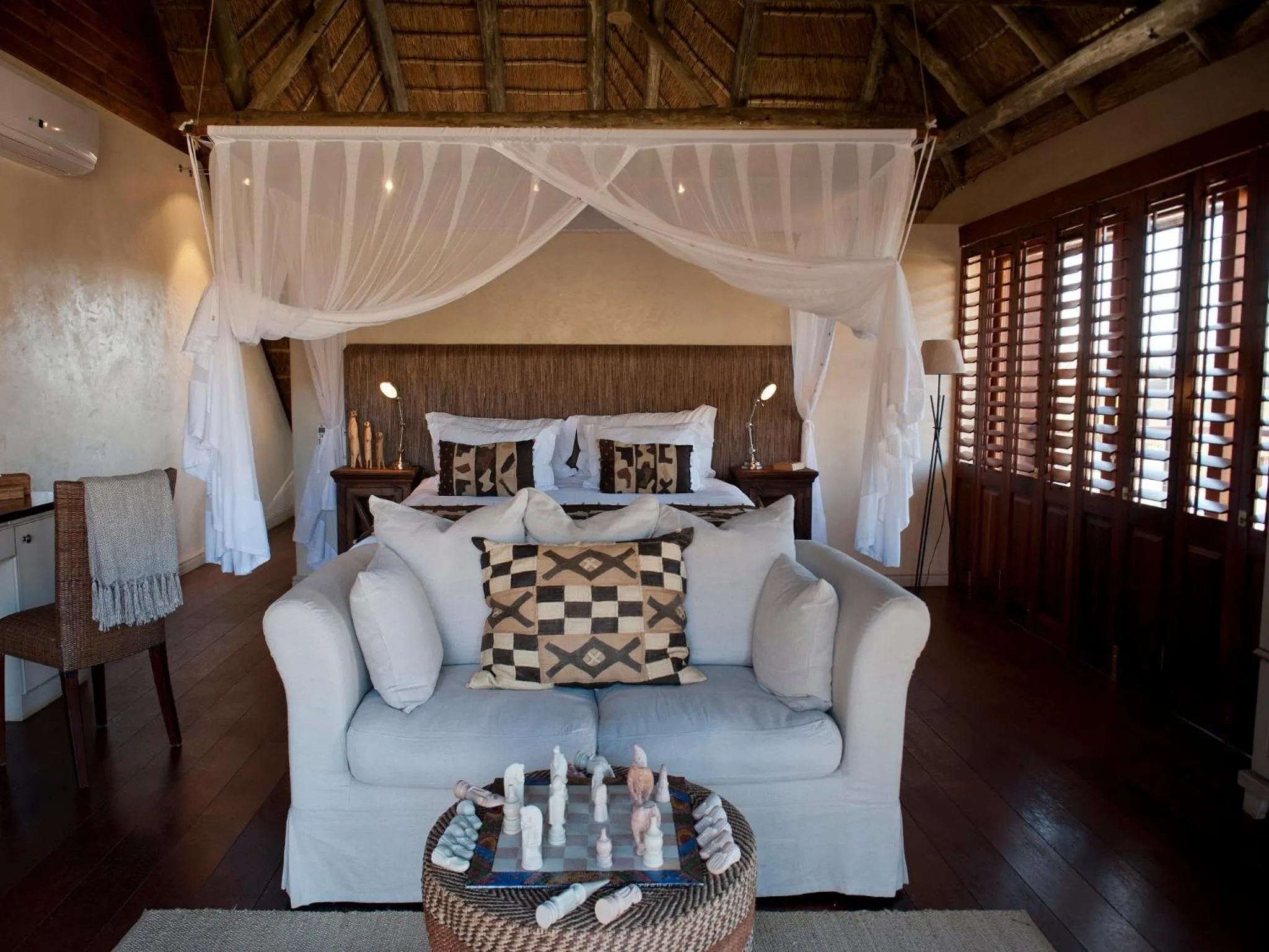Seating area in Tutwa Desert Lodge