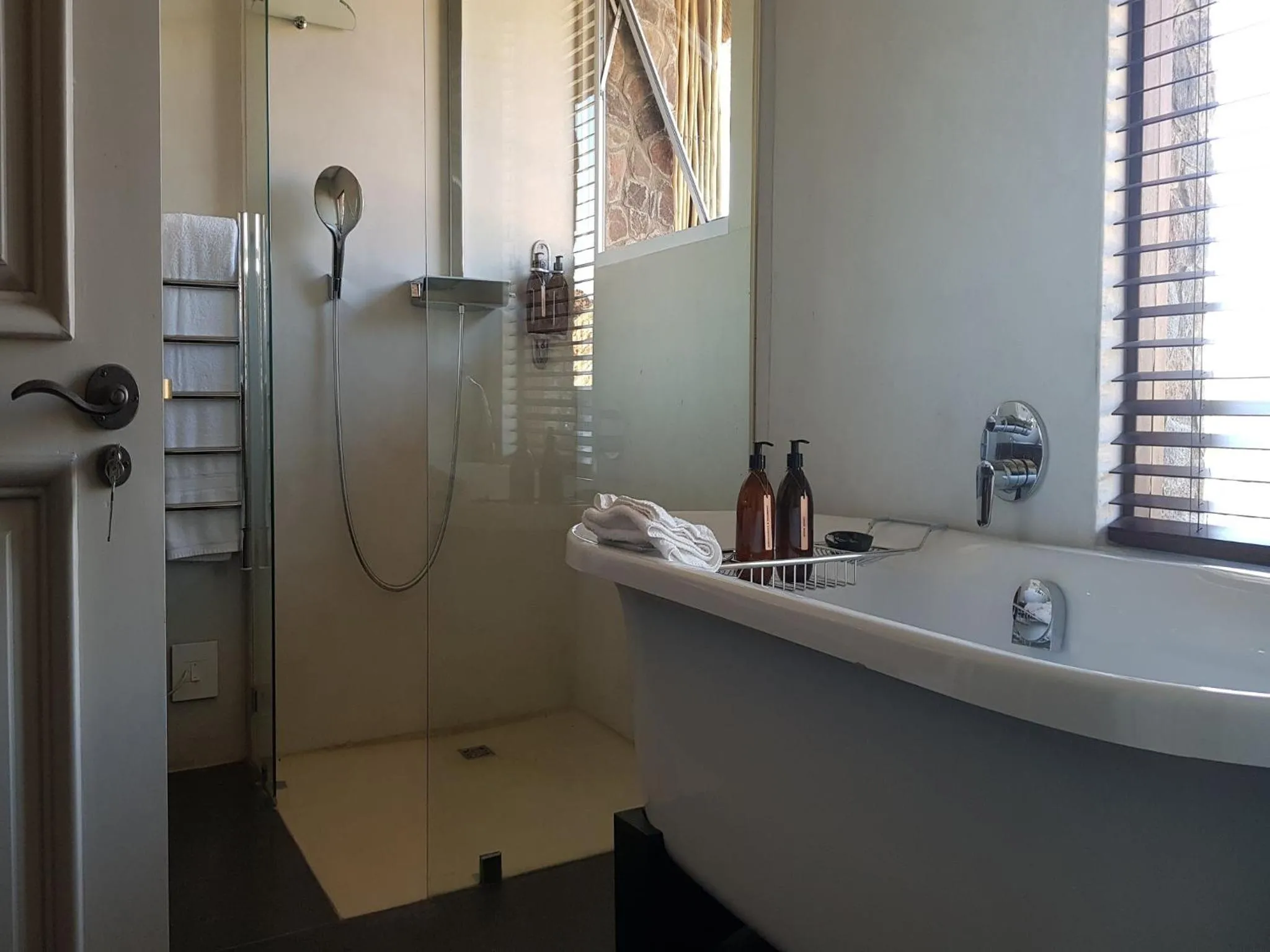 Shower in Tutwa Desert Lodge