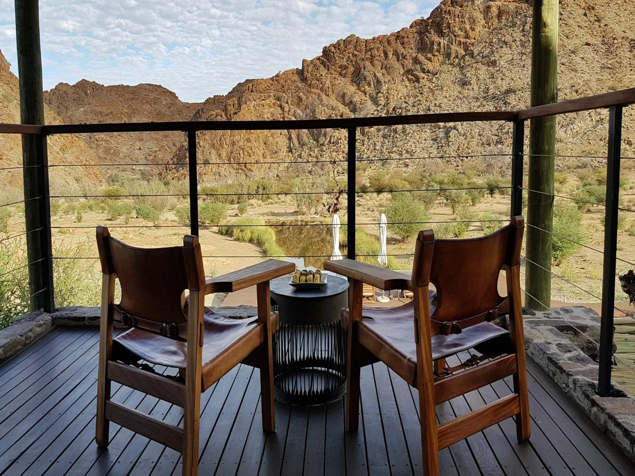 Patio in Tutwa Desert Lodge