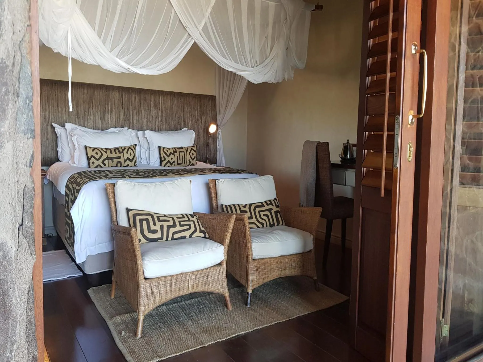Bed in Tutwa Desert Lodge