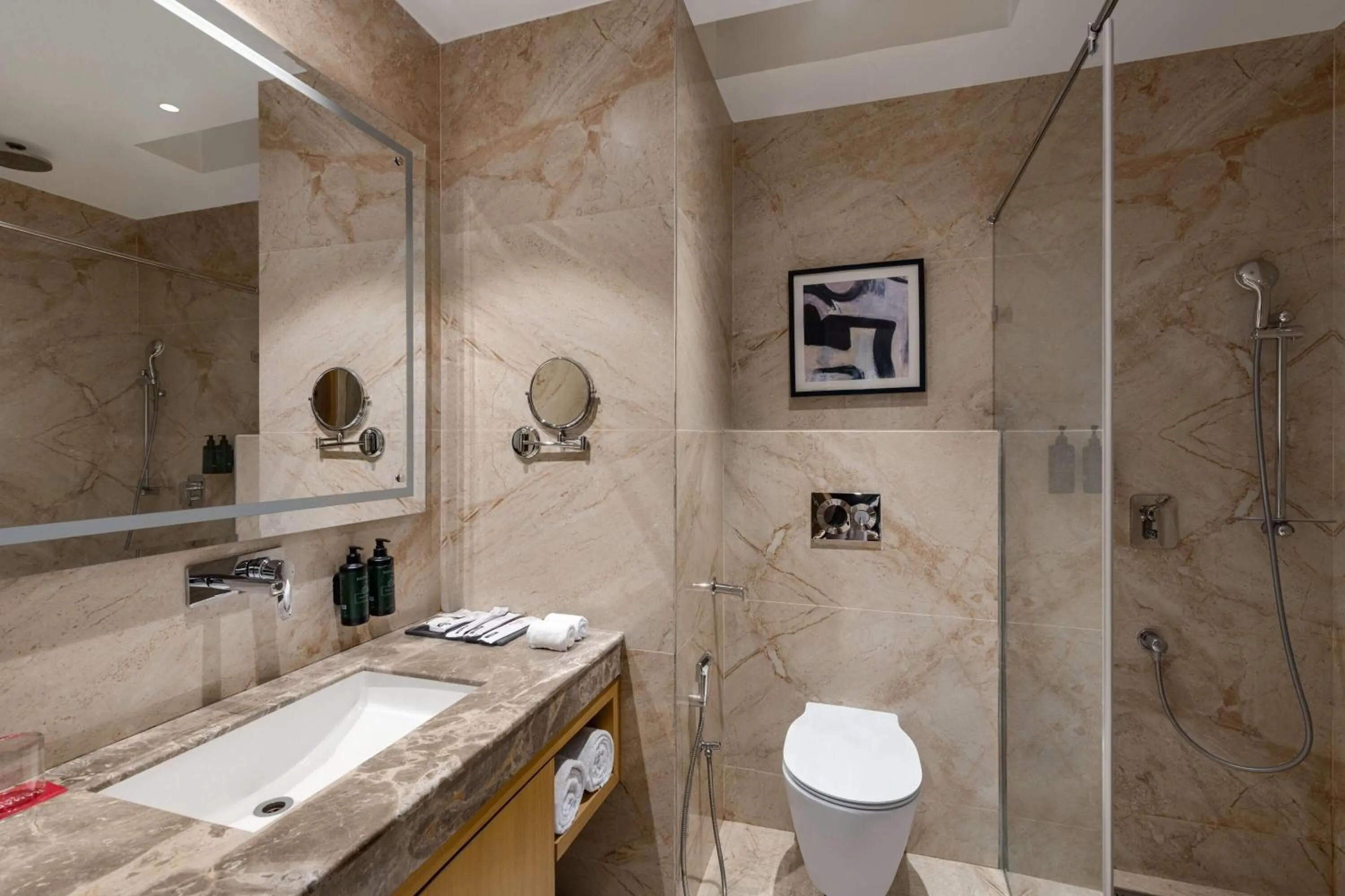 Bathroom in Ramada by Wyndham Katra Station Road