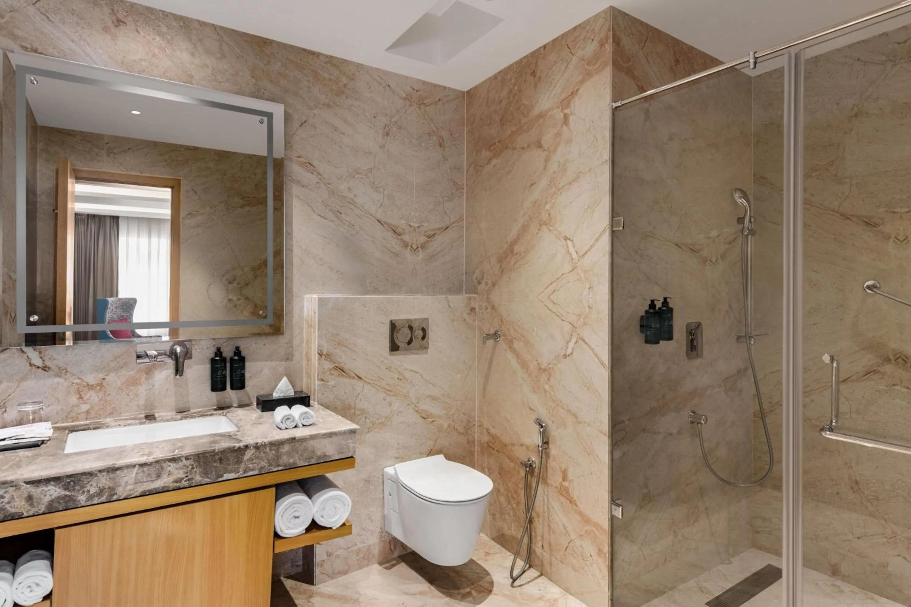 Bathroom in Ramada by Wyndham Katra Station Road