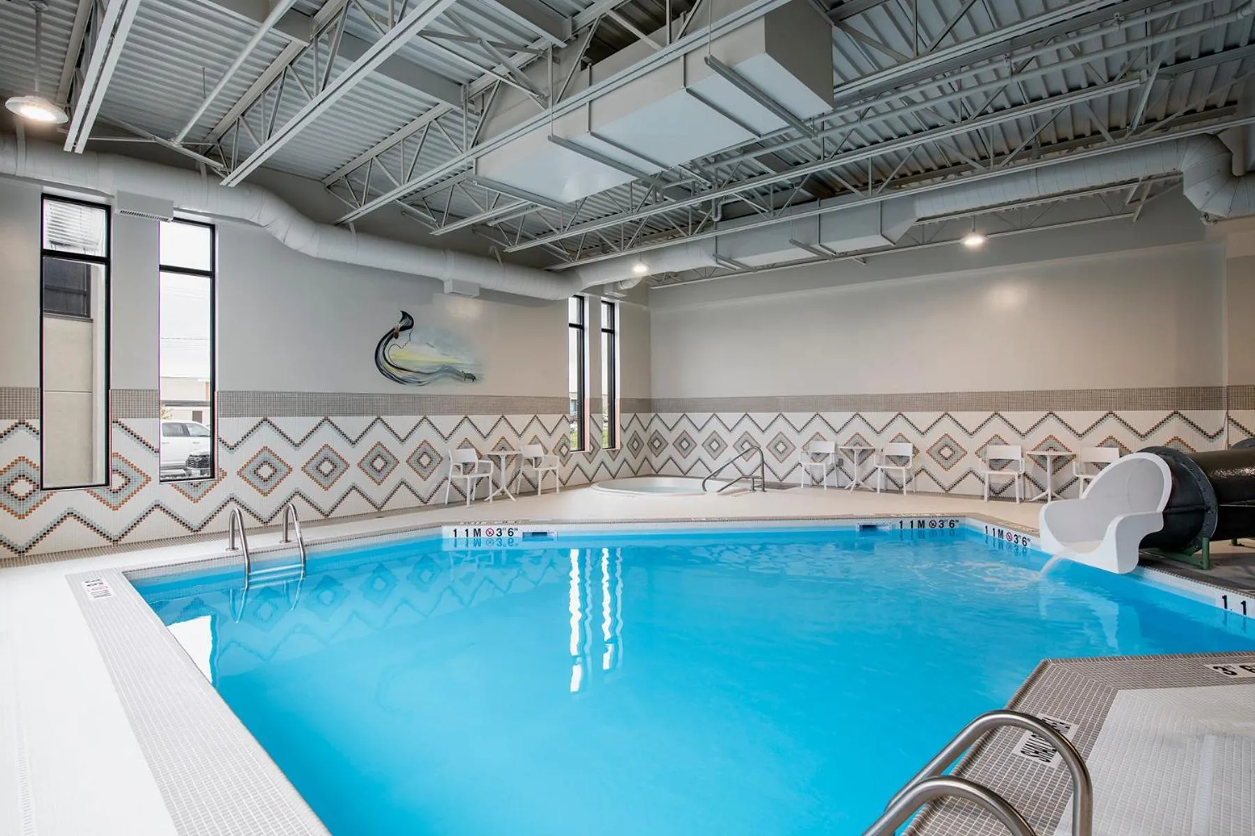 Swimming pool in Wyndham Garden Winnipeg Airport