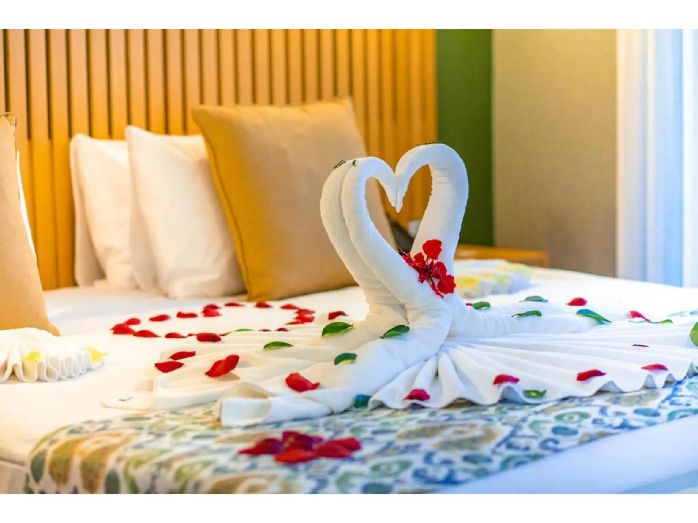 Bed in La Terrazza Hotel Bed in La Terrazza Hotel