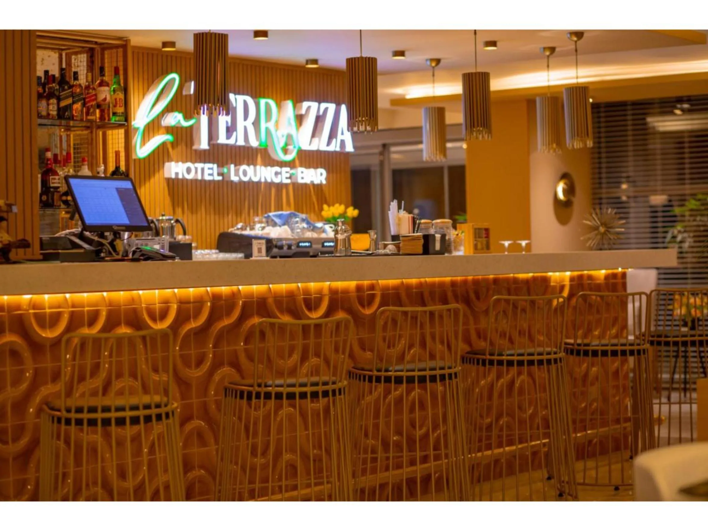 Lobby or reception in La Terrazza Hotel