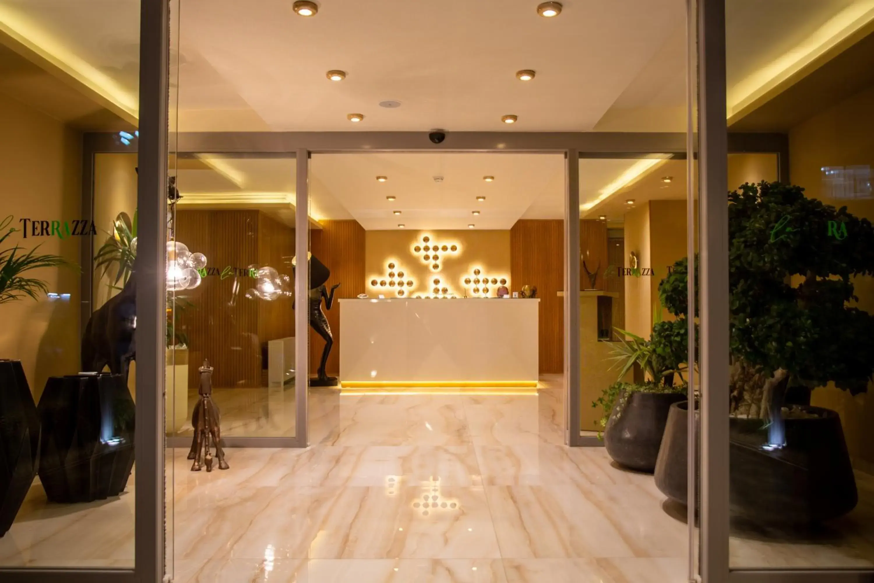 Lobby or reception in La Terrazza Hotel Lobby or reception in La Terrazza Hotel