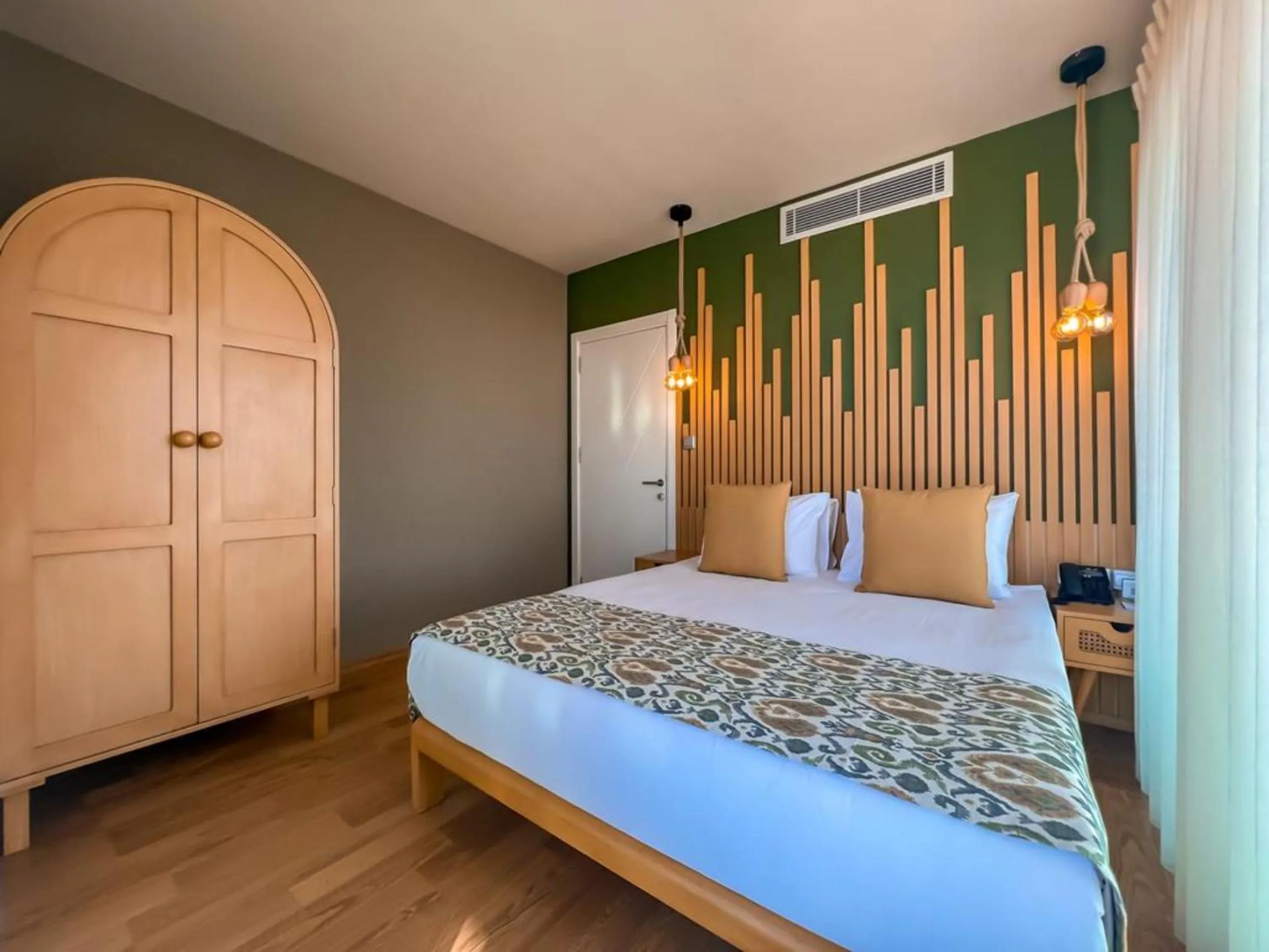 Bed in La Terrazza Hotel