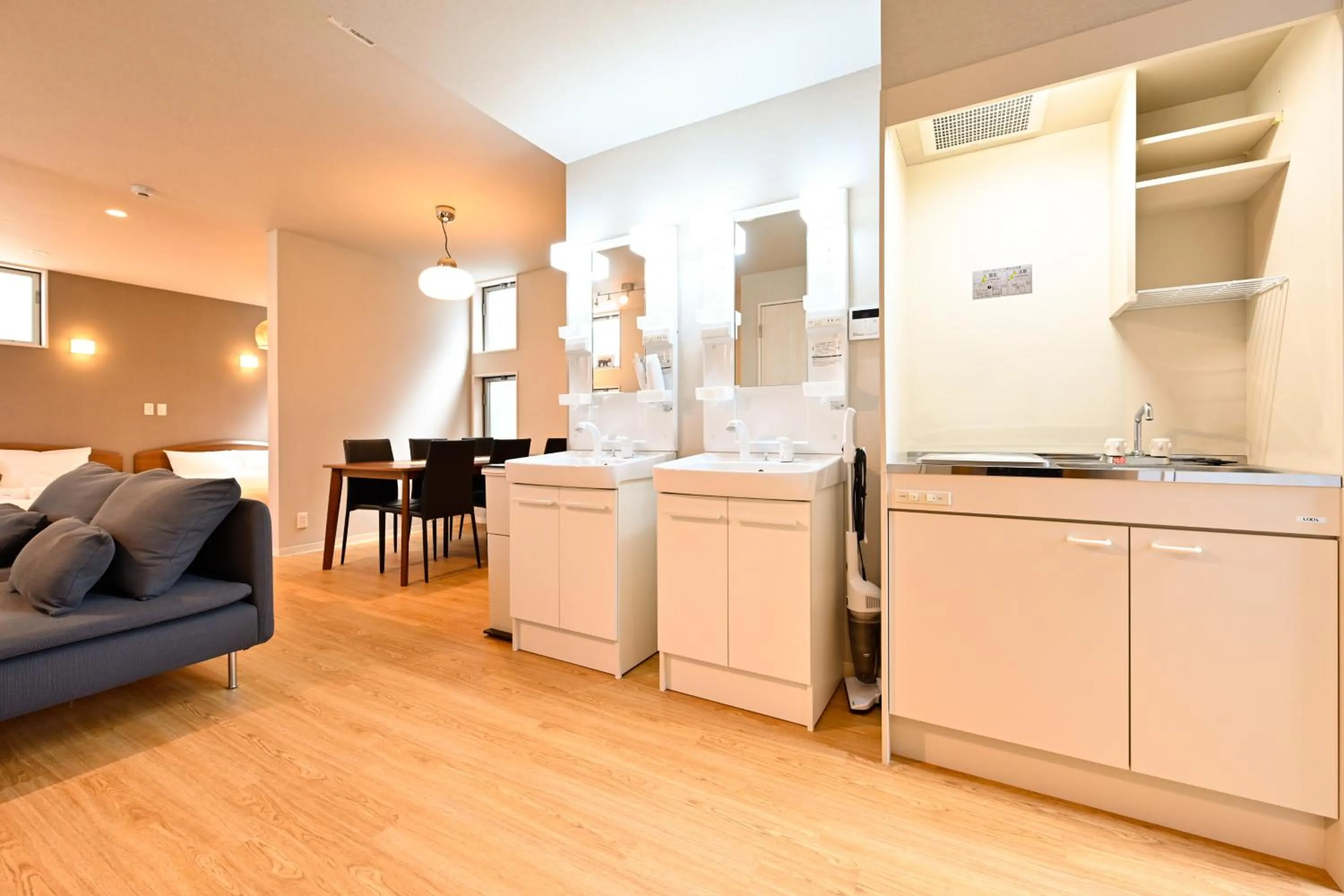 Kitchen or kitchenette in Hotel AZUMA SEE