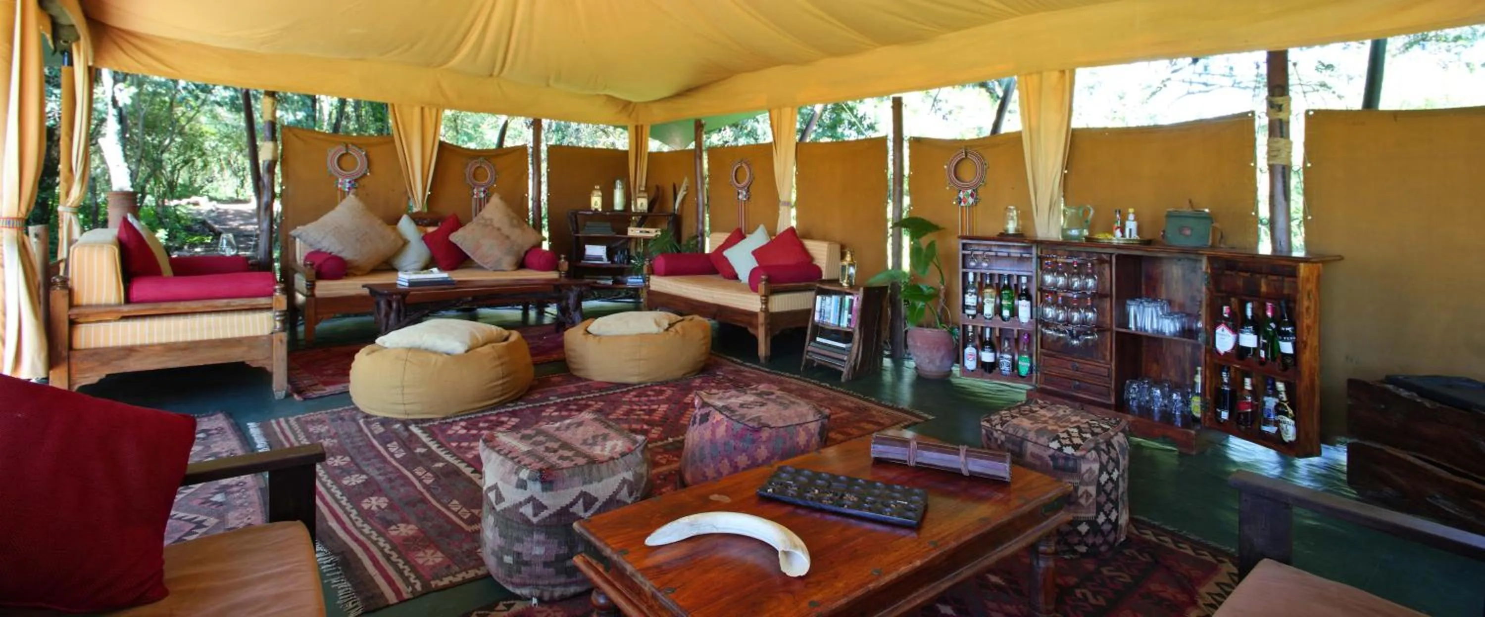 Lounge or bar in Elephant Pepper Camp