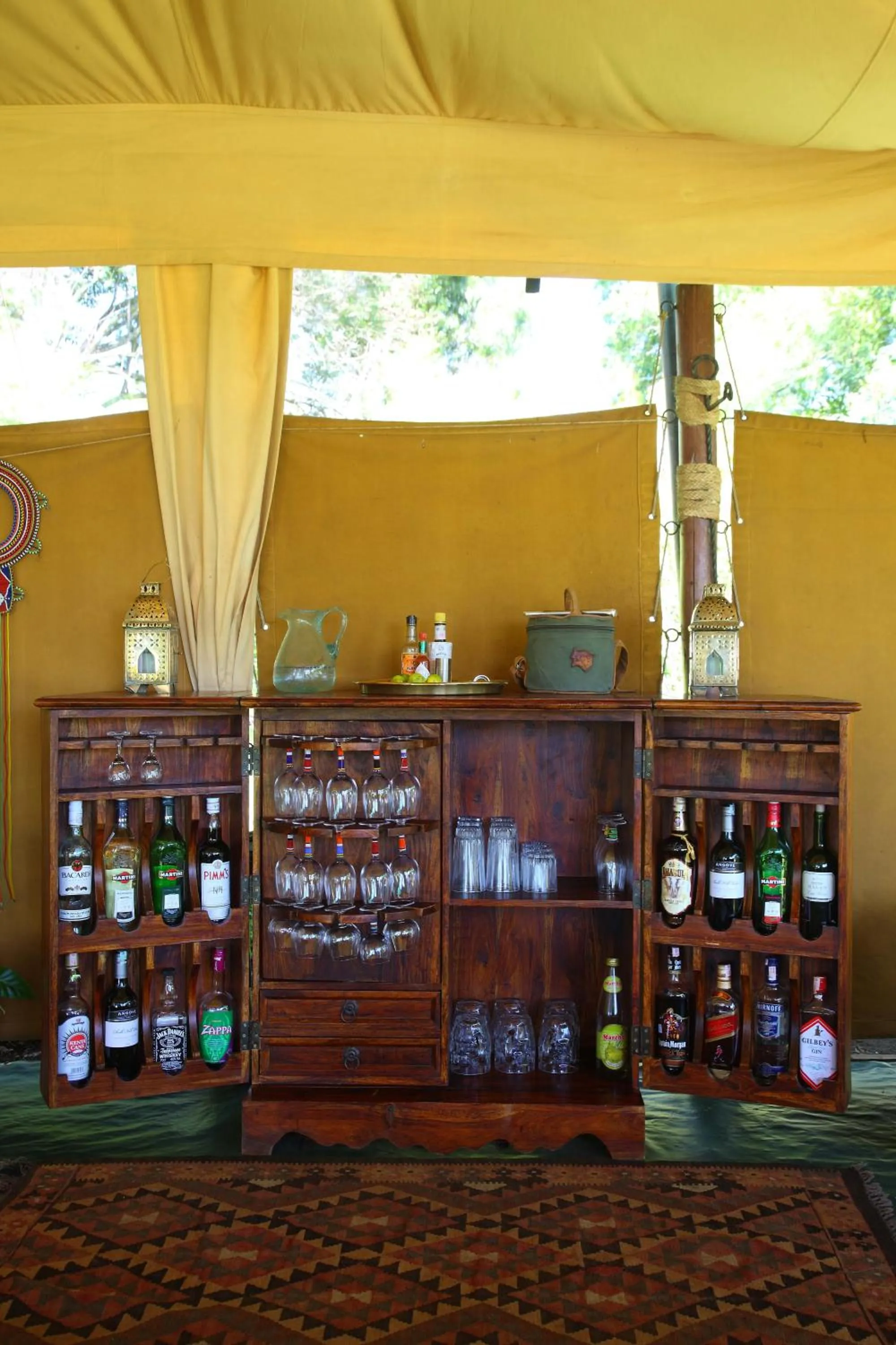 Lounge or bar in Elephant Pepper Camp