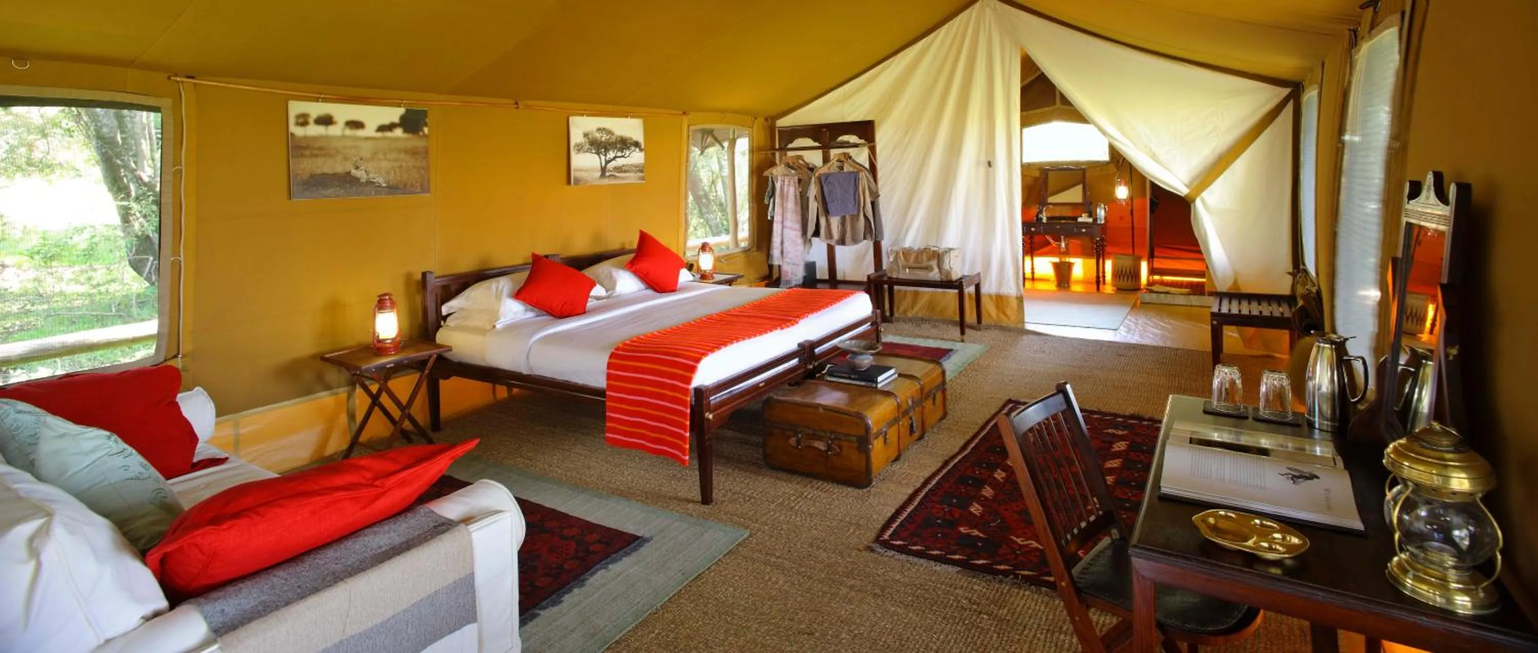 Photo of the whole room, Bed in Elephant Pepper Camp