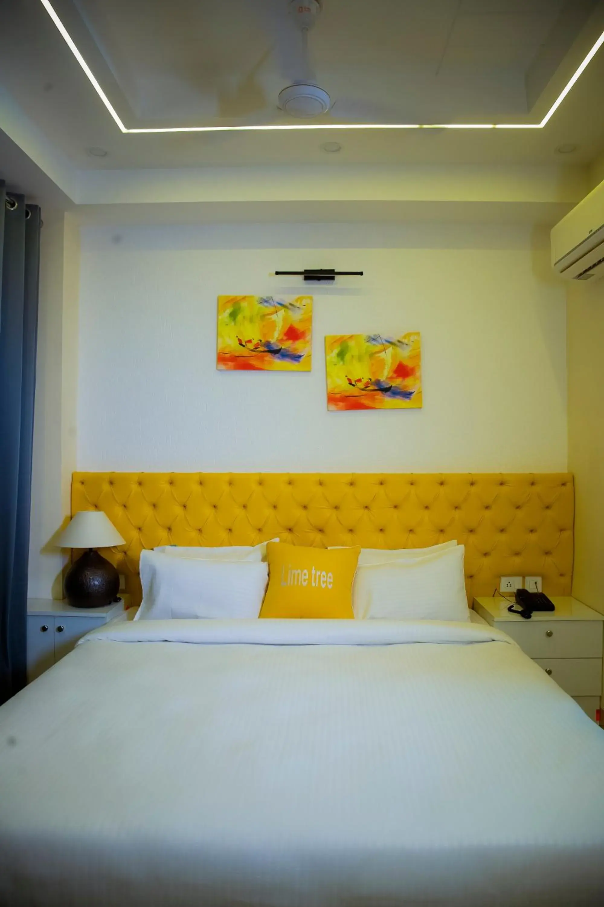 Bed in Lime Tree Luxury Studio - Service Apartment Near Artemis Hospital ,Gurgaon Bed in Lime Tree Luxury Studio - Service Apartment Near Artemis Hospital ,Gurgaon