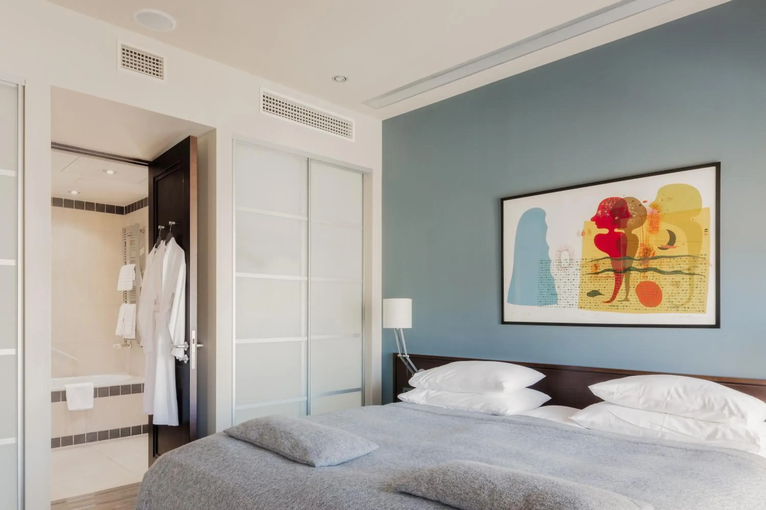 Bed in Hotel Bergs Suites Bed in Hotel Bergs Suites