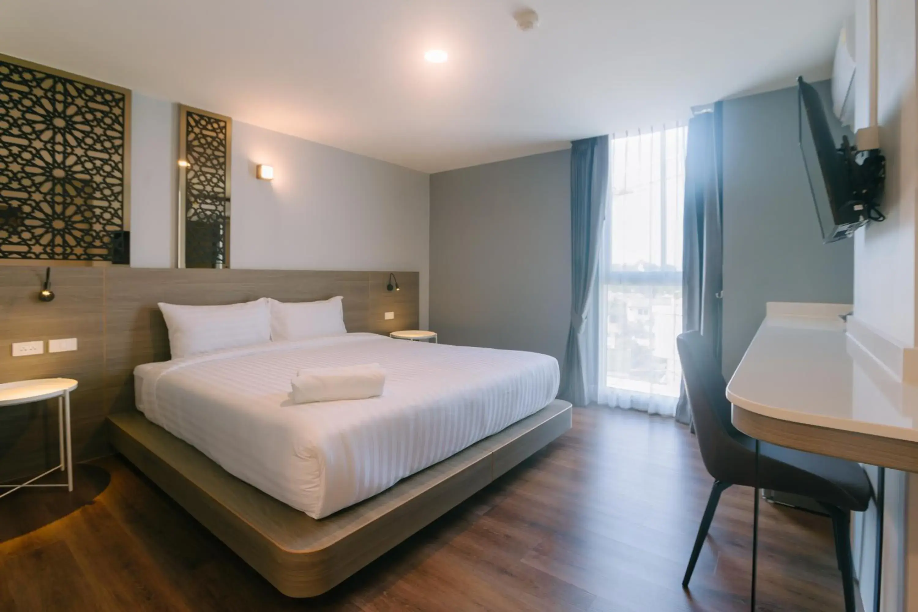 Bed in วัน บัดเจท เชียงราย ซอยสวรรค์ One Budget Hotel Chiangrai Soi Sawan Bed in วัน บัดเจท เชียงราย ซอยสวรรค์ One Budget Hotel Chiangrai Soi Sawan