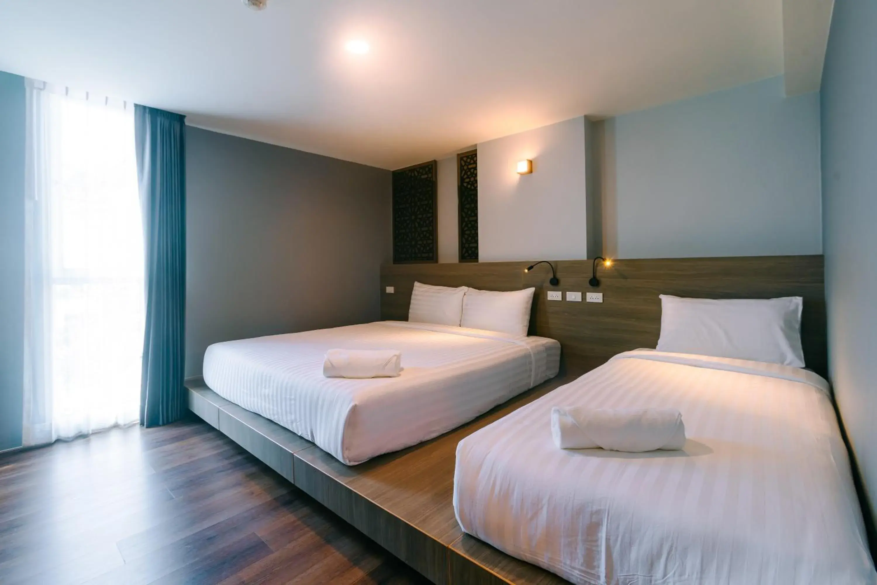 Bed in วัน บัดเจท เชียงราย ซอยสวรรค์ One Budget Hotel Chiangrai Soi Sawan Bed in วัน บัดเจท เชียงราย ซอยสวรรค์ One Budget Hotel Chiangrai Soi Sawan
