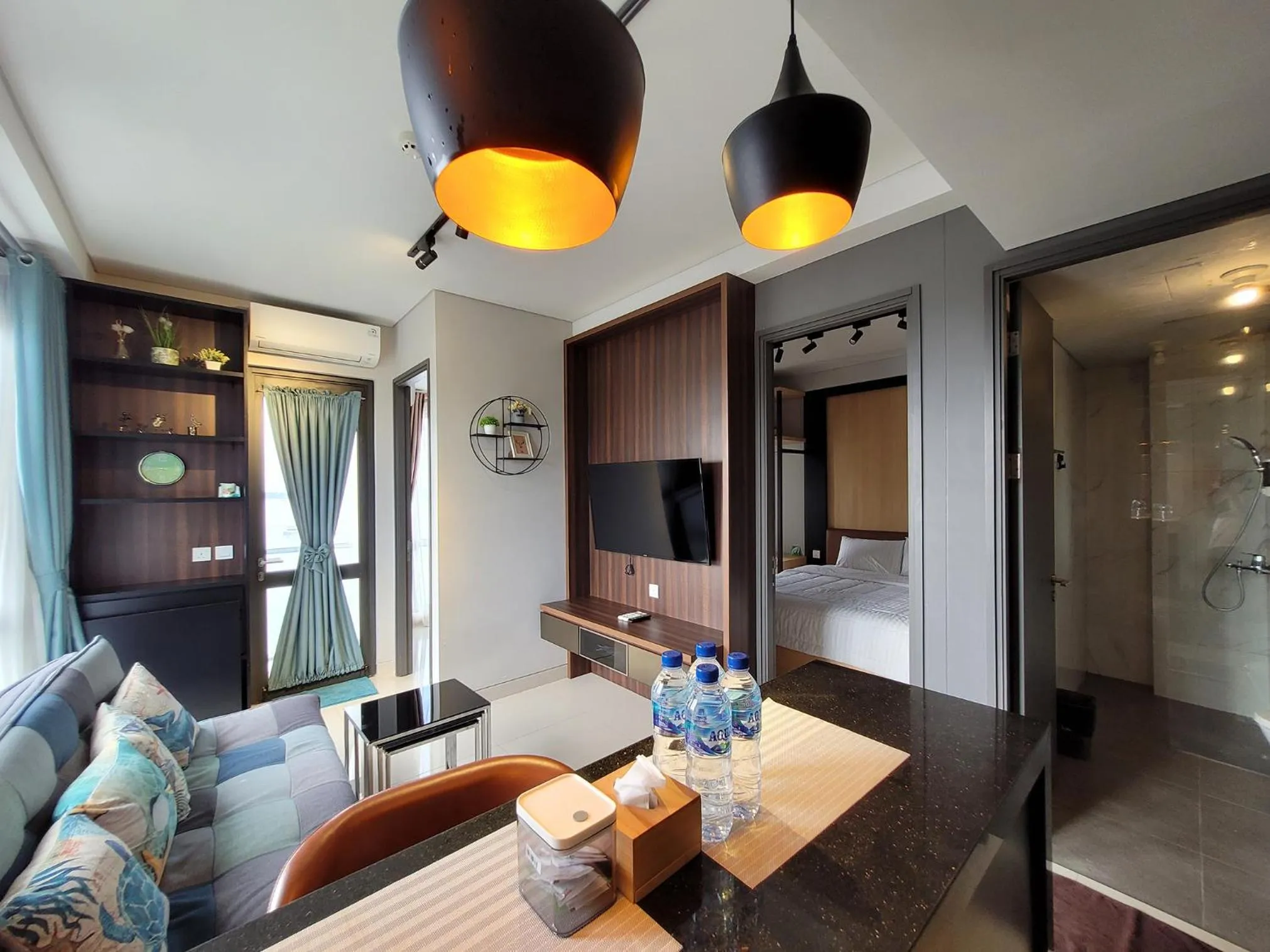 TV and multimedia, Bed in Palam Mansion at Apartment One Residence