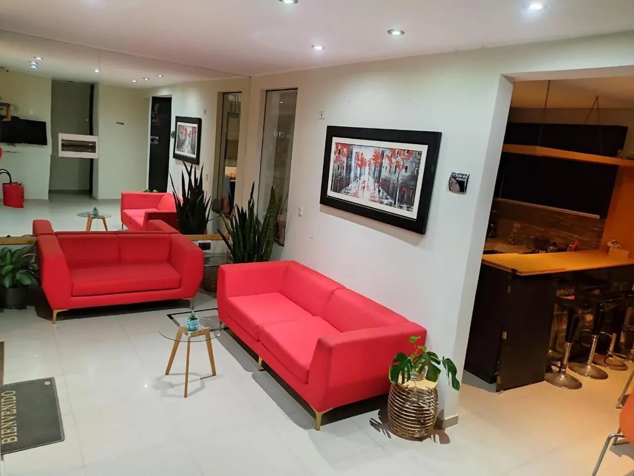 Communal lounge/ TV room in Hotel Kallma Adventures