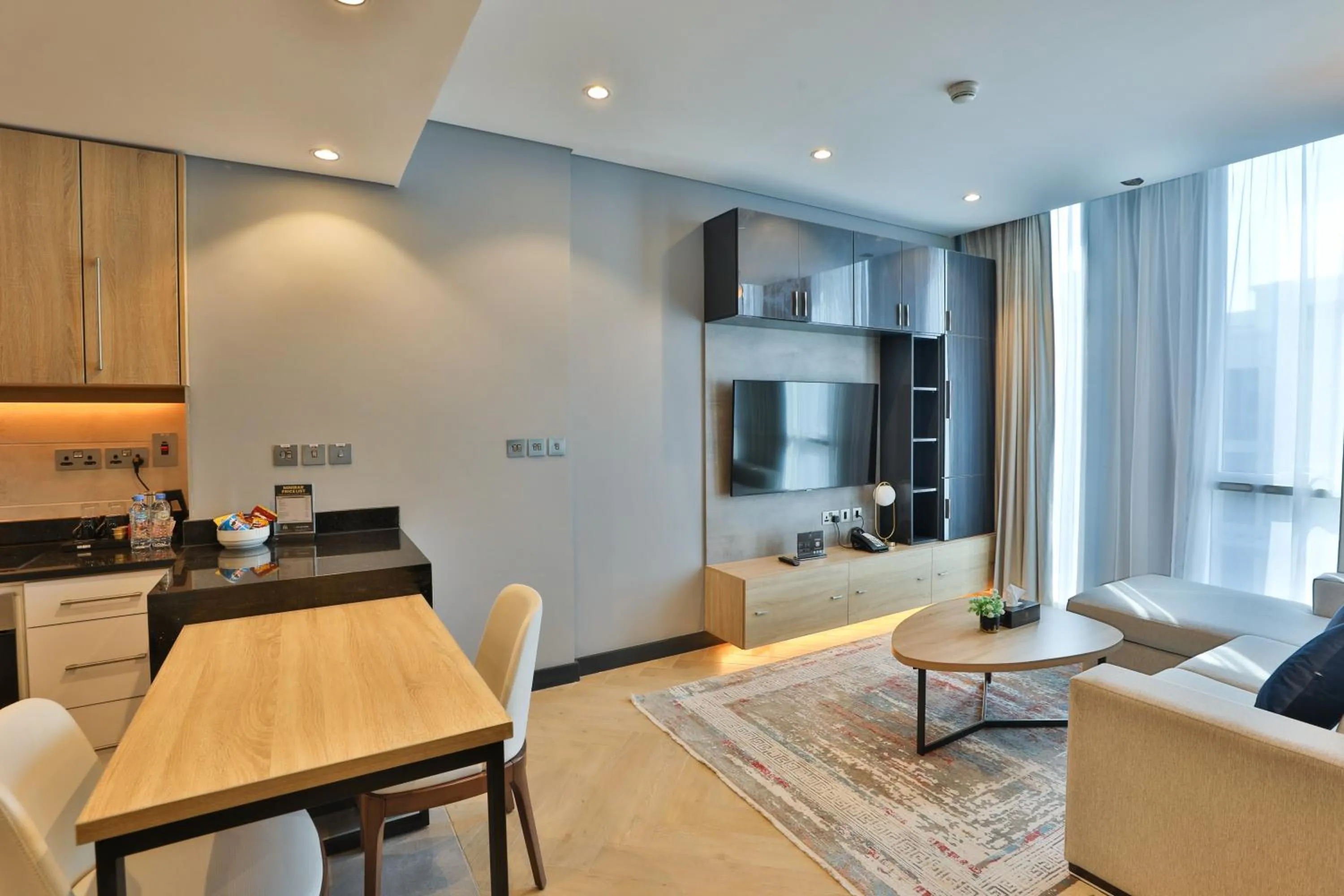 Kitchen or kitchenette in Royal Mansoura Residence Hotel