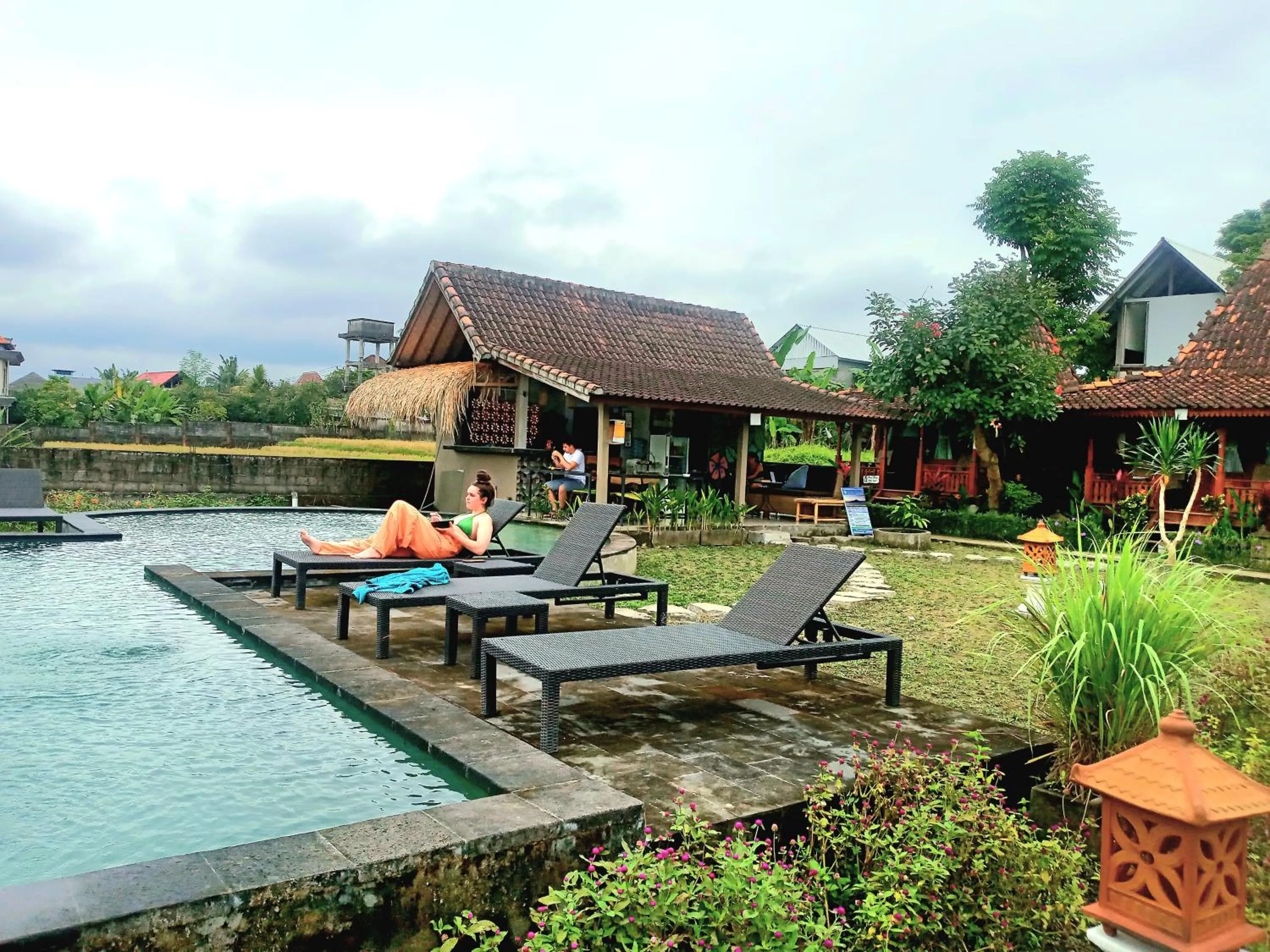 People in Ubud Rice Field House