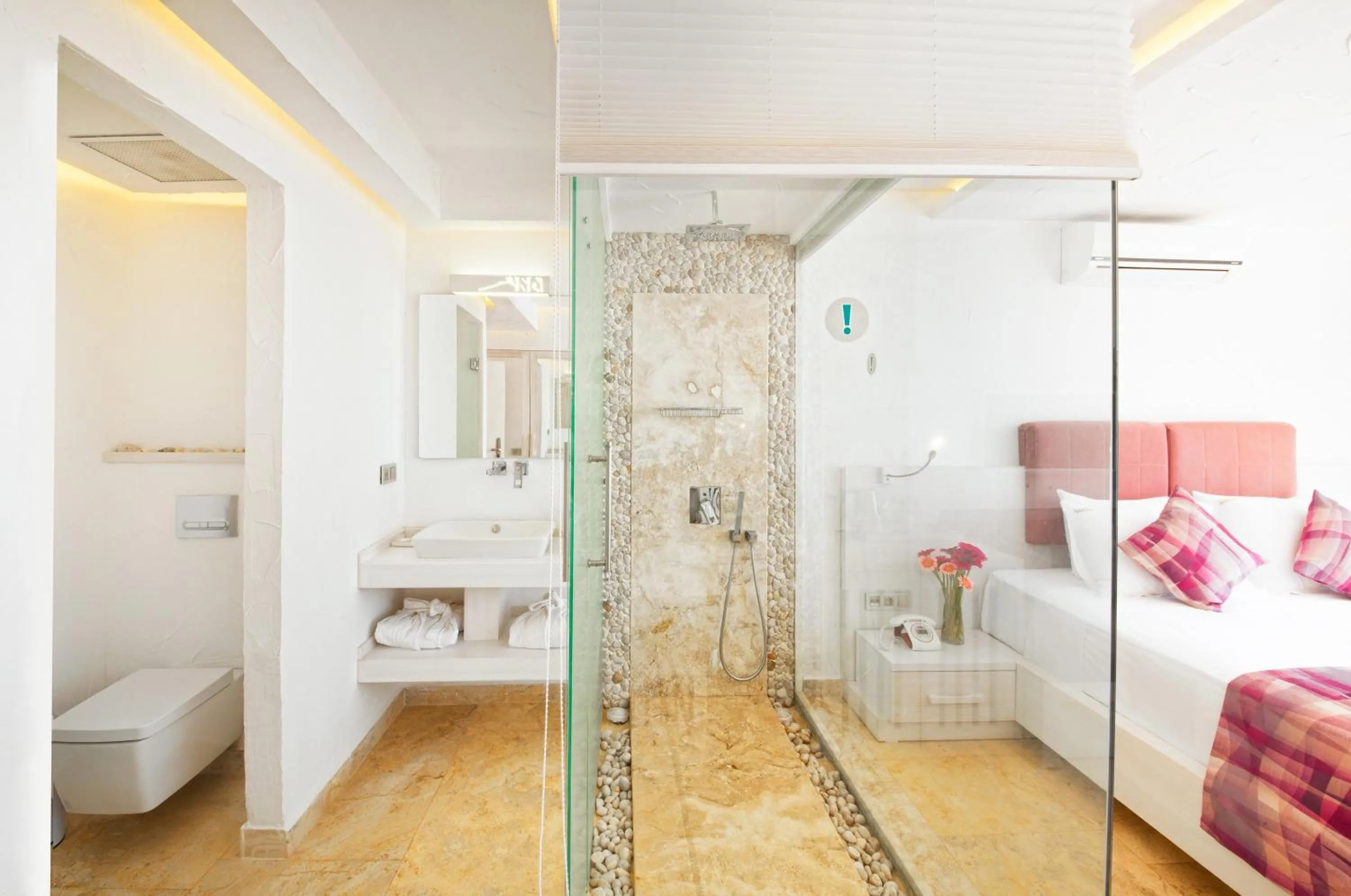 Shower, Bed in Asfiya Sea View Hotel