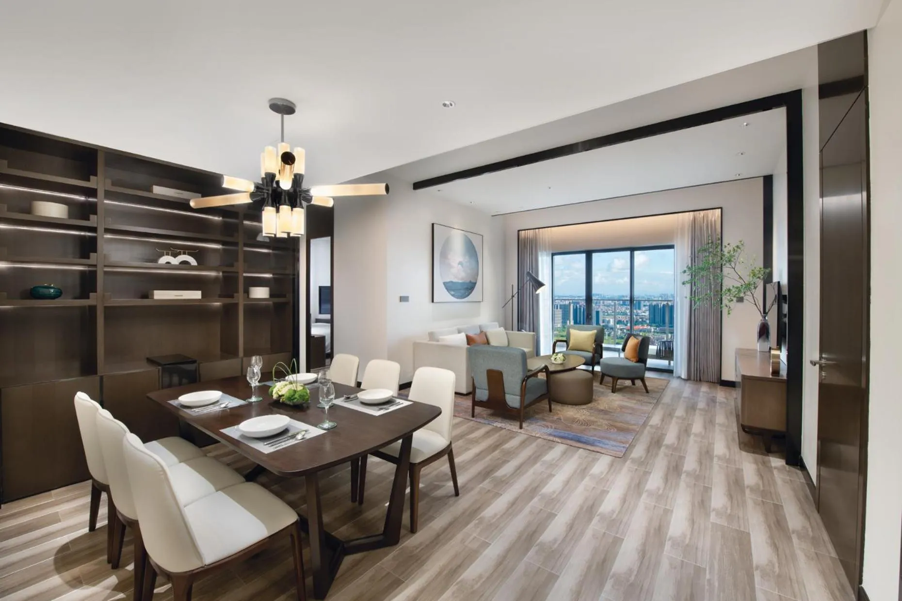 Living room in Oakwood Residence Foshan