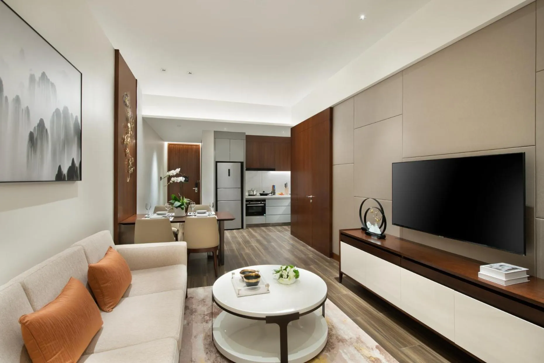 Living room in Oakwood Residence Foshan