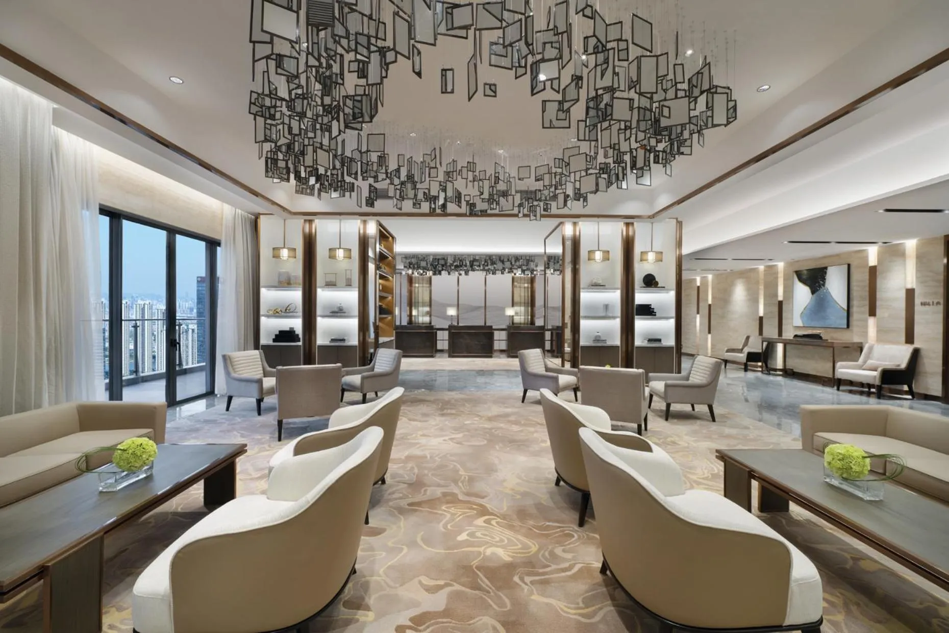 Lobby or reception in Oakwood Residence Foshan