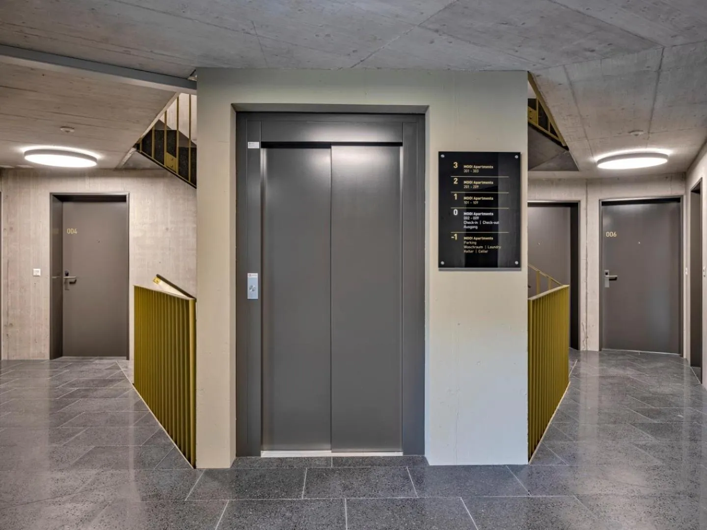 elevator in MOOI Apartments Grenchen