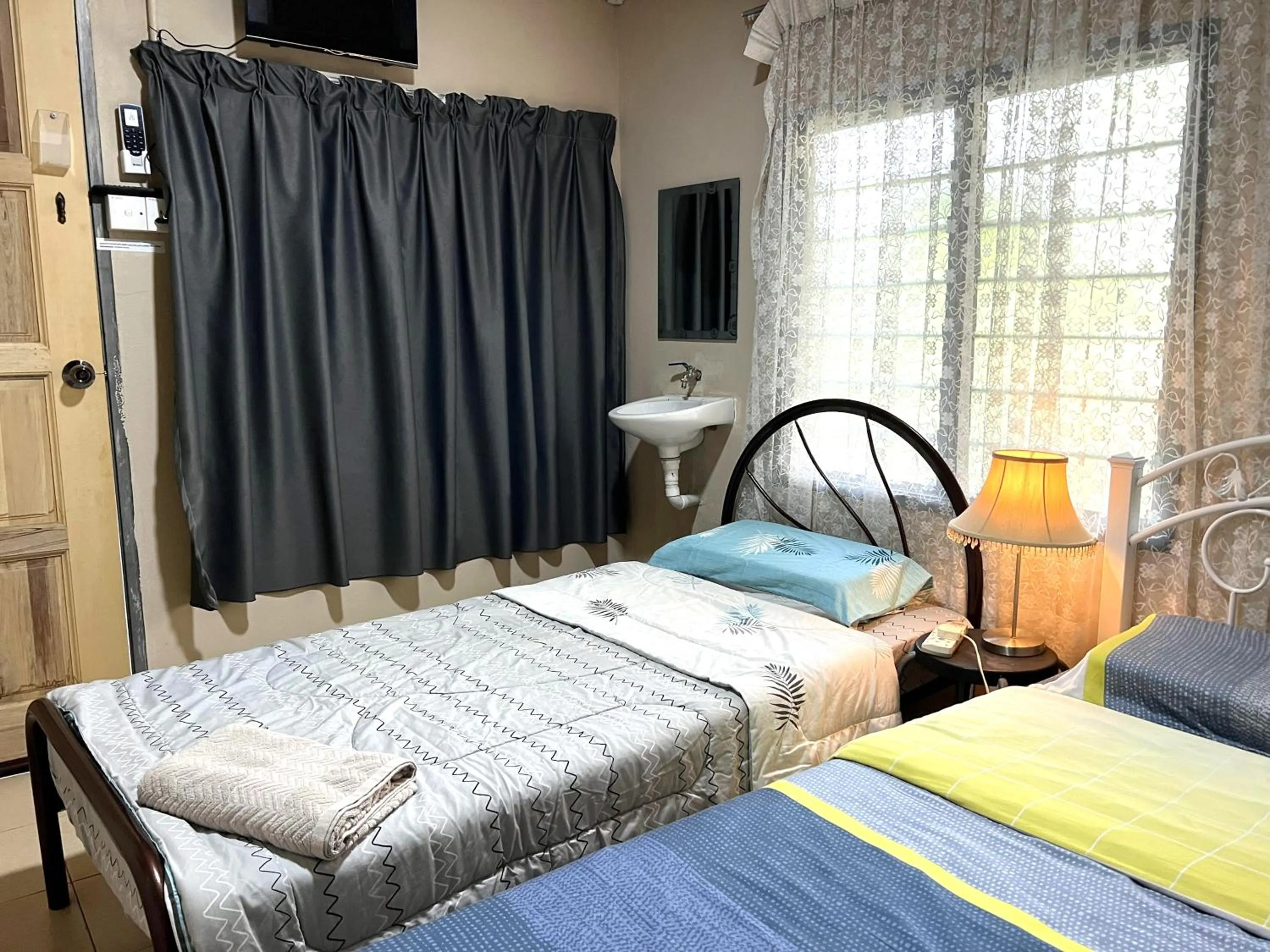 Bed in HOMESTAY Kampong KOTA AUR Resort with swimming pool, Kepala Batas, SEBERANG PERAI, PENANG -MOTAC registered Awarded ASEAN homestay standard Malaysia AWARD 2023-2028 Only 3 minutes from viral KG AGONG
