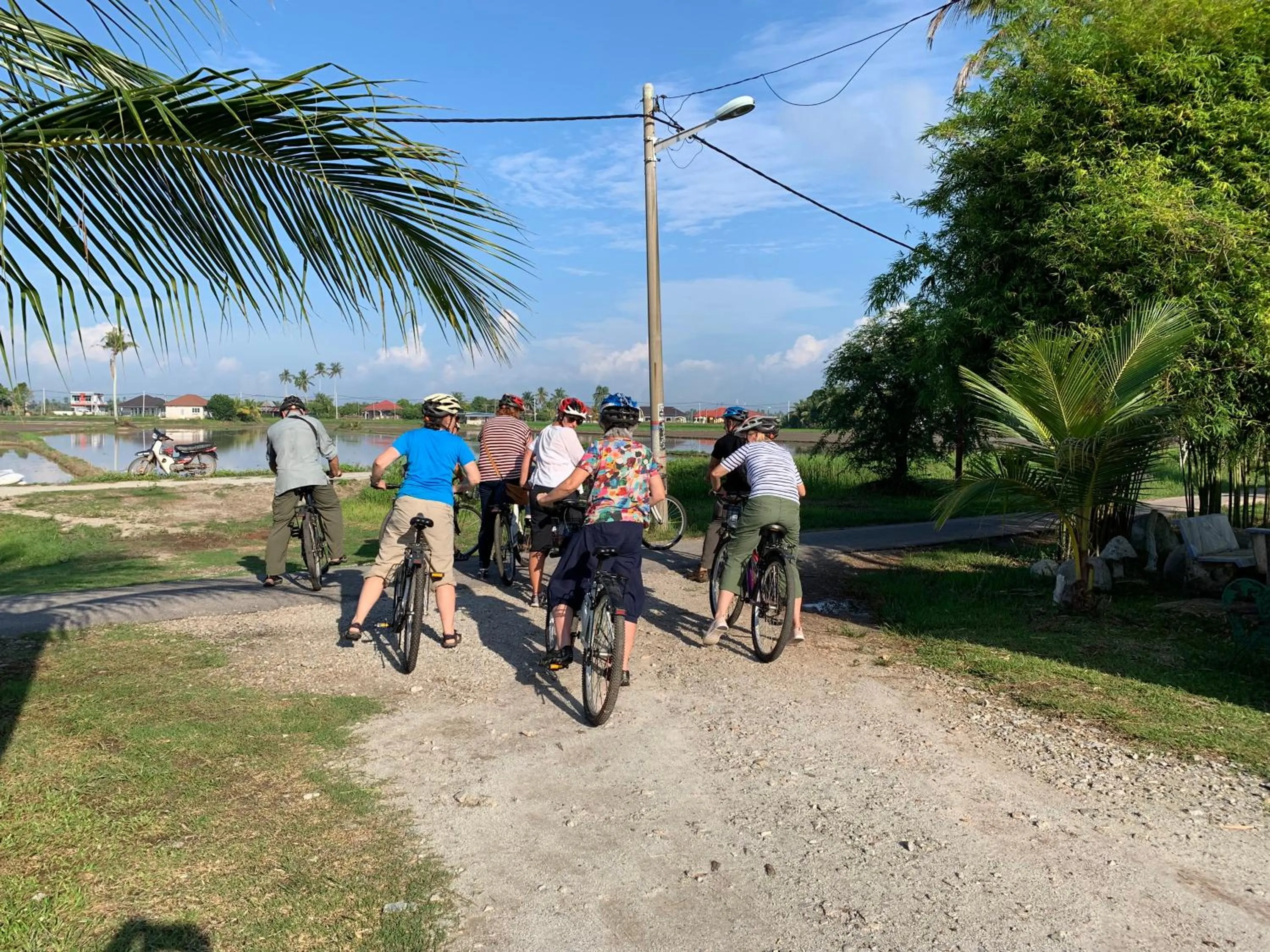Cycling in HOMESTAY Kampong KOTA AUR Resort with swimming pool, Kepala Batas, SEBERANG PERAI, PENANG -MOTAC registered Awarded ASEAN homestay standard Malaysia AWARD 2023-2028 Only 3 minutes from viral KG AGONG