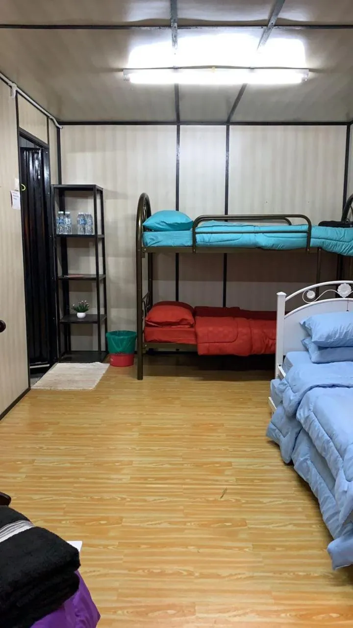 Bed in HOMESTAY Kampong KOTA AUR Resort with swimming pool, Kepala Batas, SEBERANG PERAI, PENANG -MOTAC registered Awarded ASEAN homestay standard Malaysia AWARD 2023-2028 Only 3 minutes from viral KG AGONG