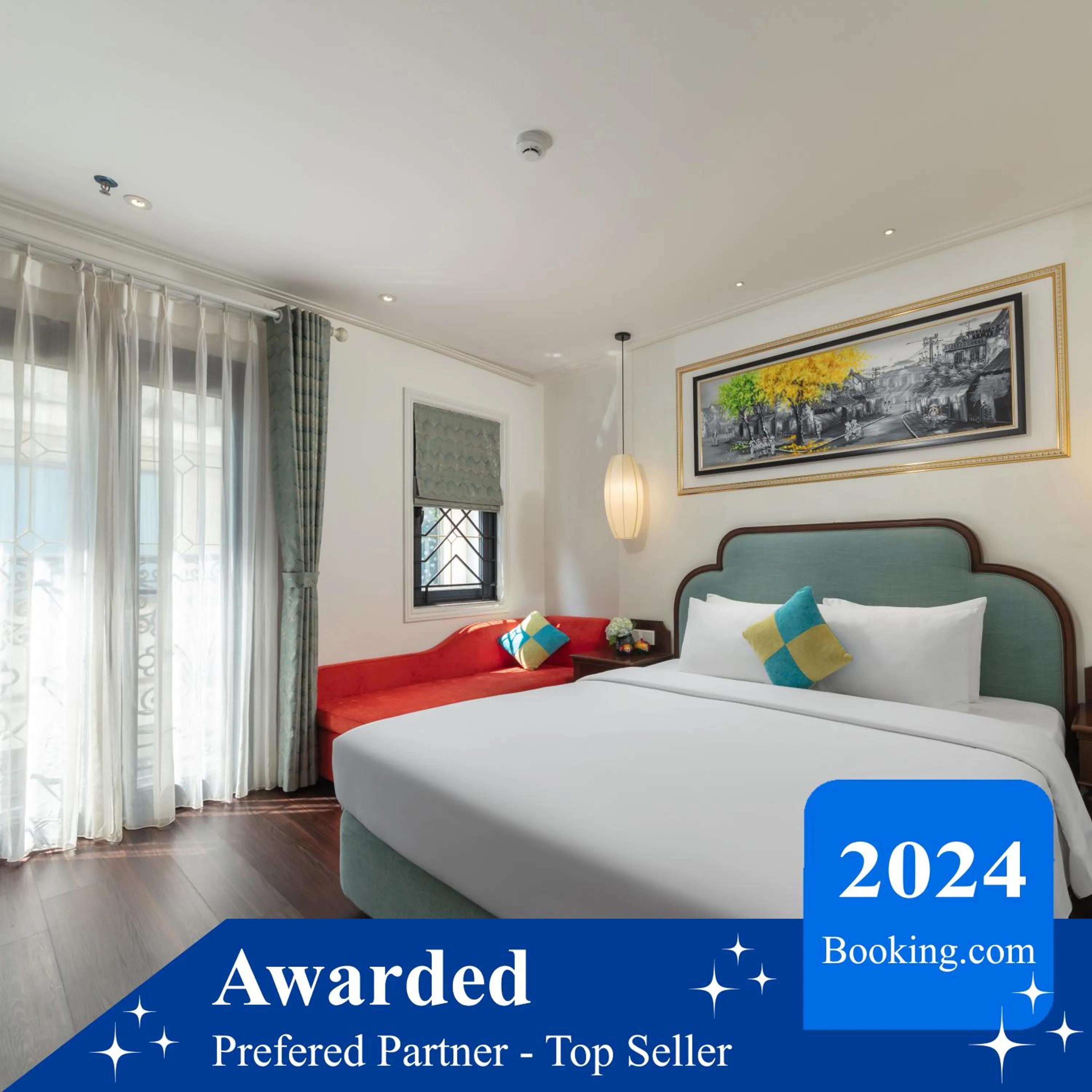 Bedroom, Bed in Hanoi Calista Hotel & Spa