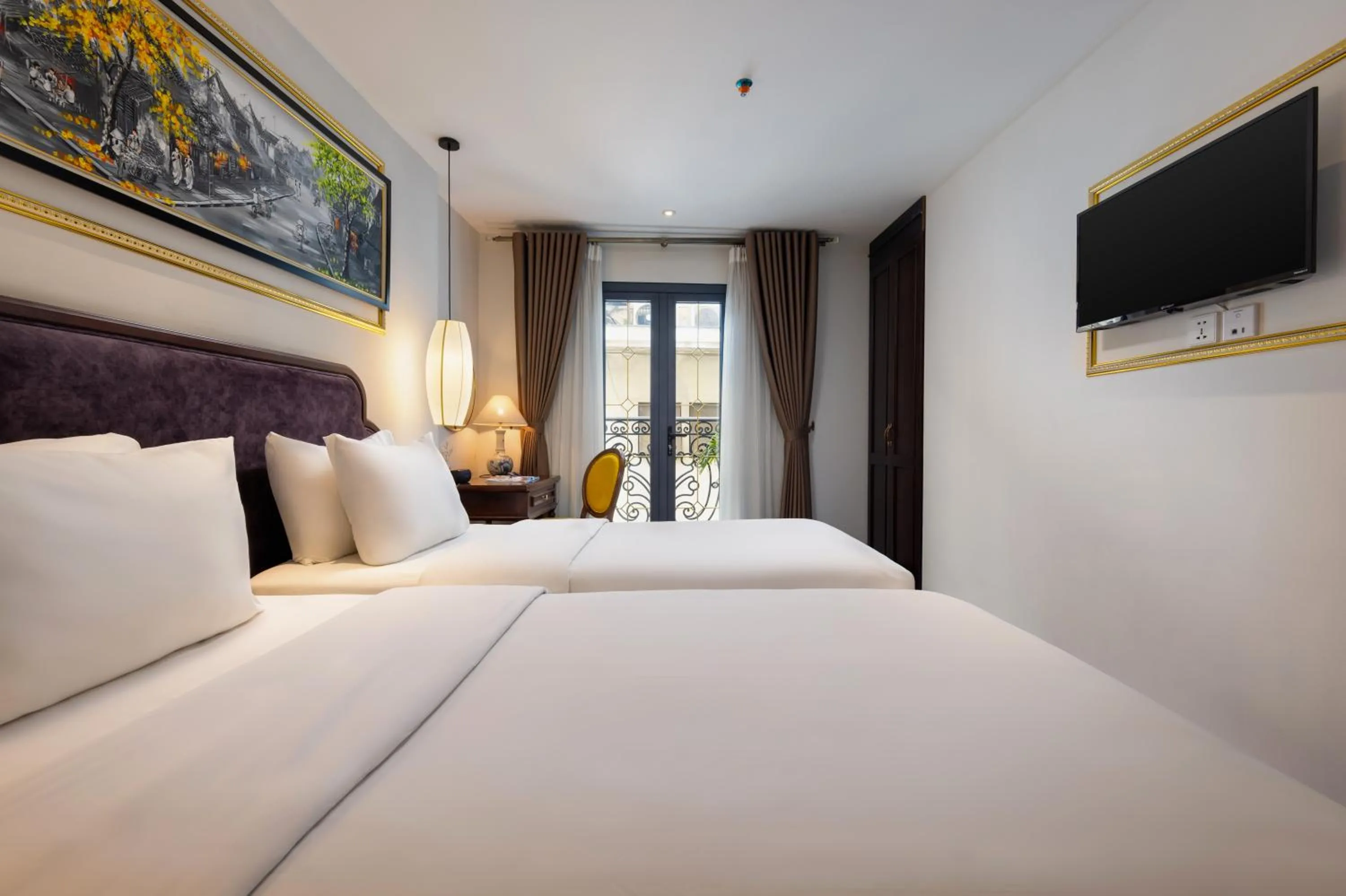 Bedroom, Bed in Hanoi Calista Hotel & Spa