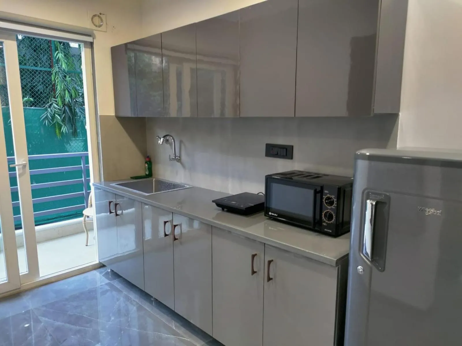 Kitchen or kitchenette in Perch Service Apartment DLF Cyber City