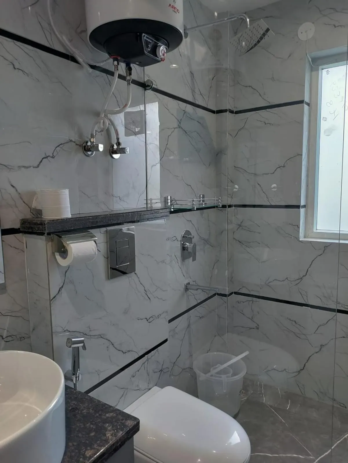 Bathroom in Perch Service Apartment DLF Cyber City