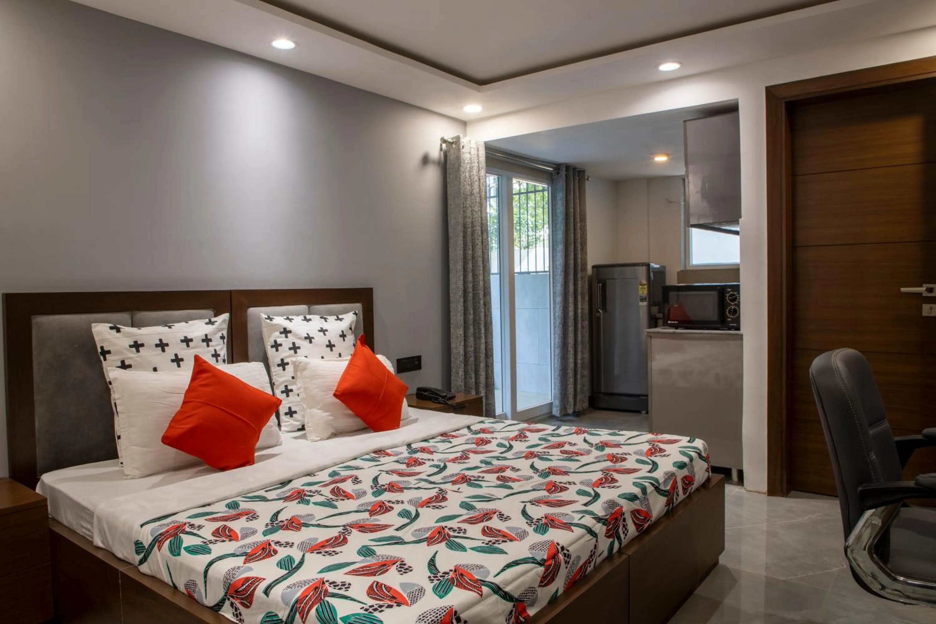 Bed in Perch Service Apartment DLF Cyber City