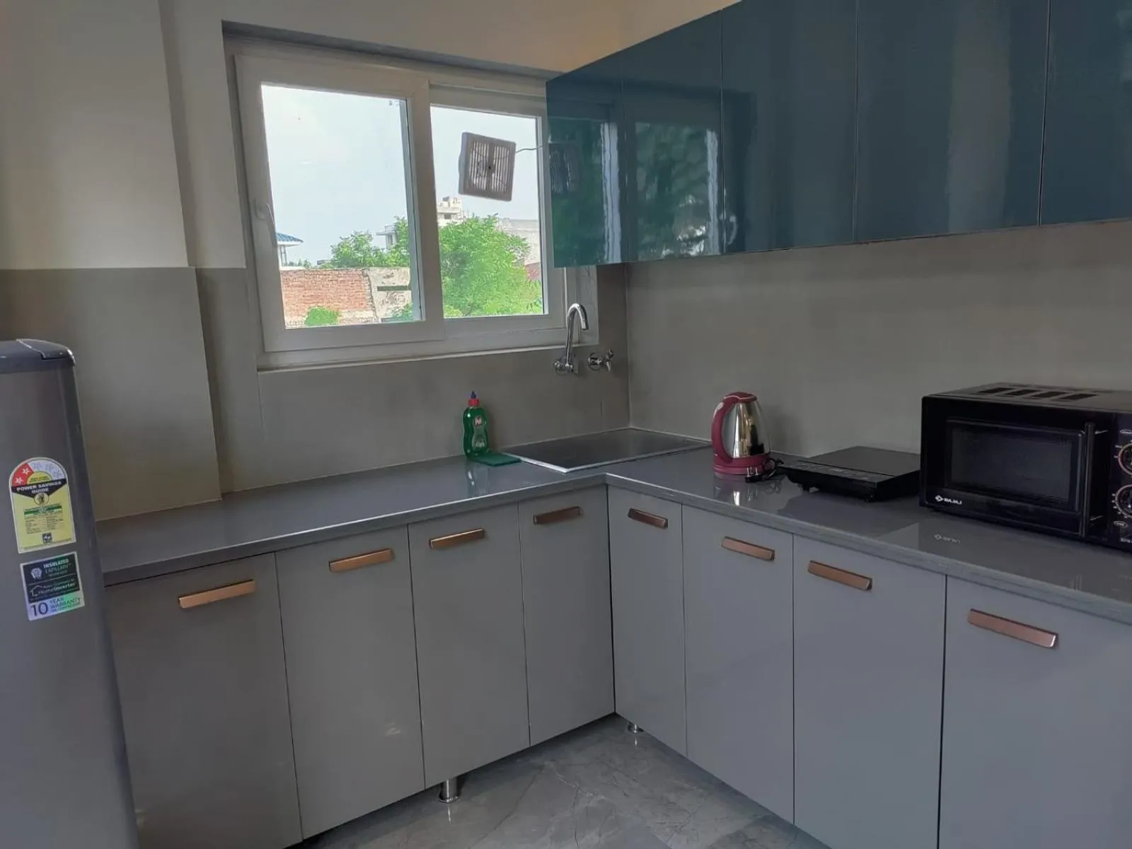 Kitchen or kitchenette in Perch Service Apartment DLF Cyber City