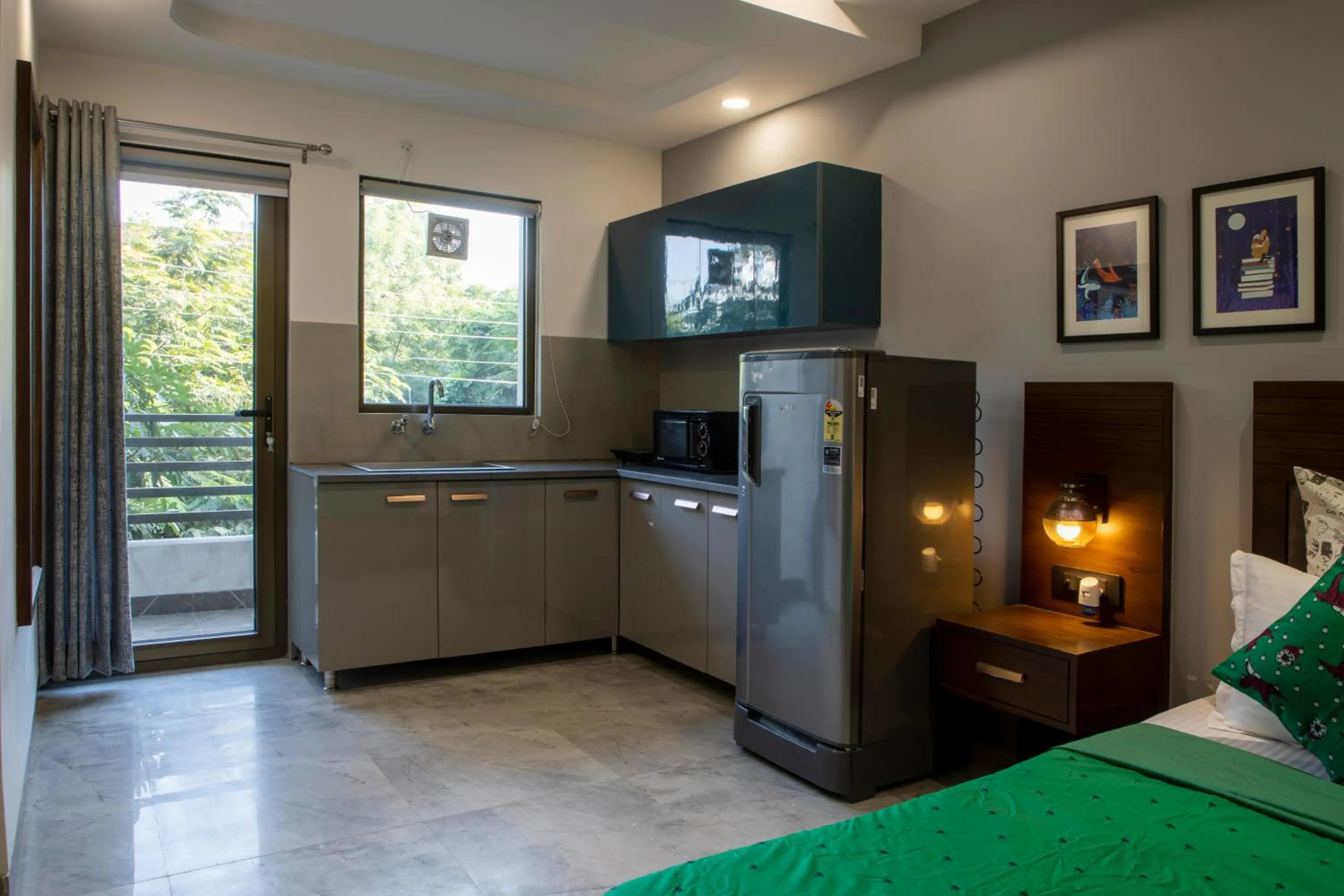 Bed in Perch Service Apartment DLF Cyber City