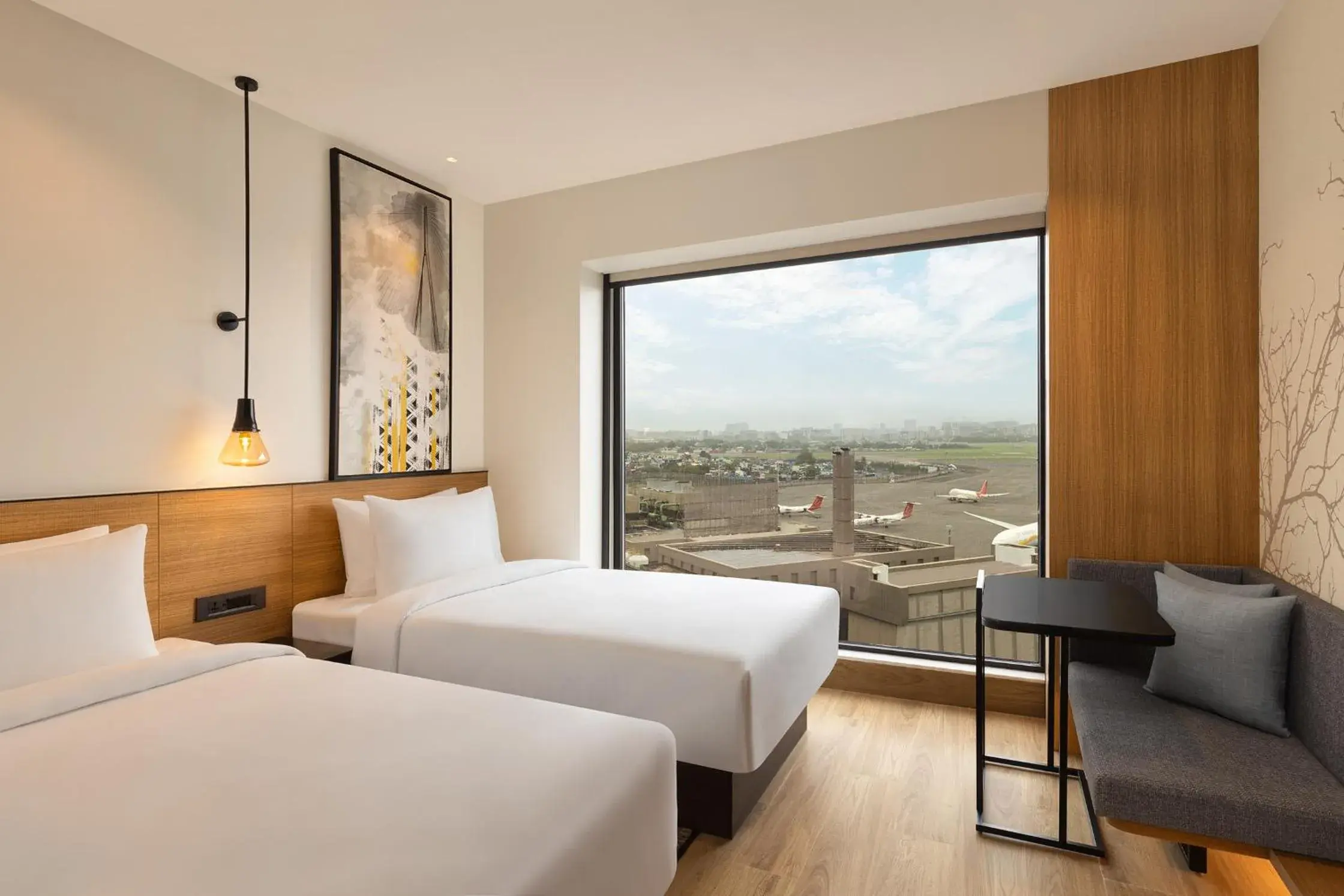 Deluxe Twin Room with Garden View in Fairfield by Marriott Mumbai International Airport Deluxe Twin Room with Garden View in Fairfield by Marriott Mumbai International Airport